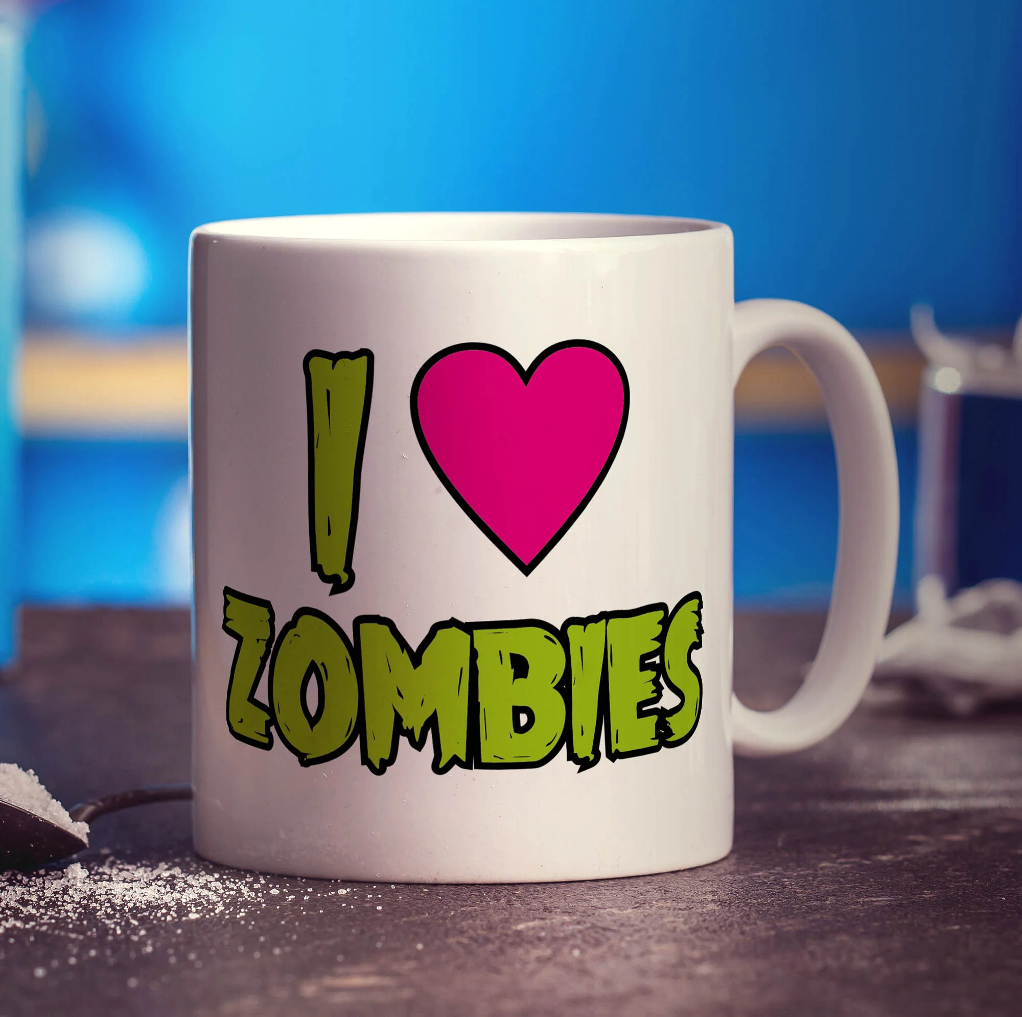 I Heart Zombies Mug - Image 3