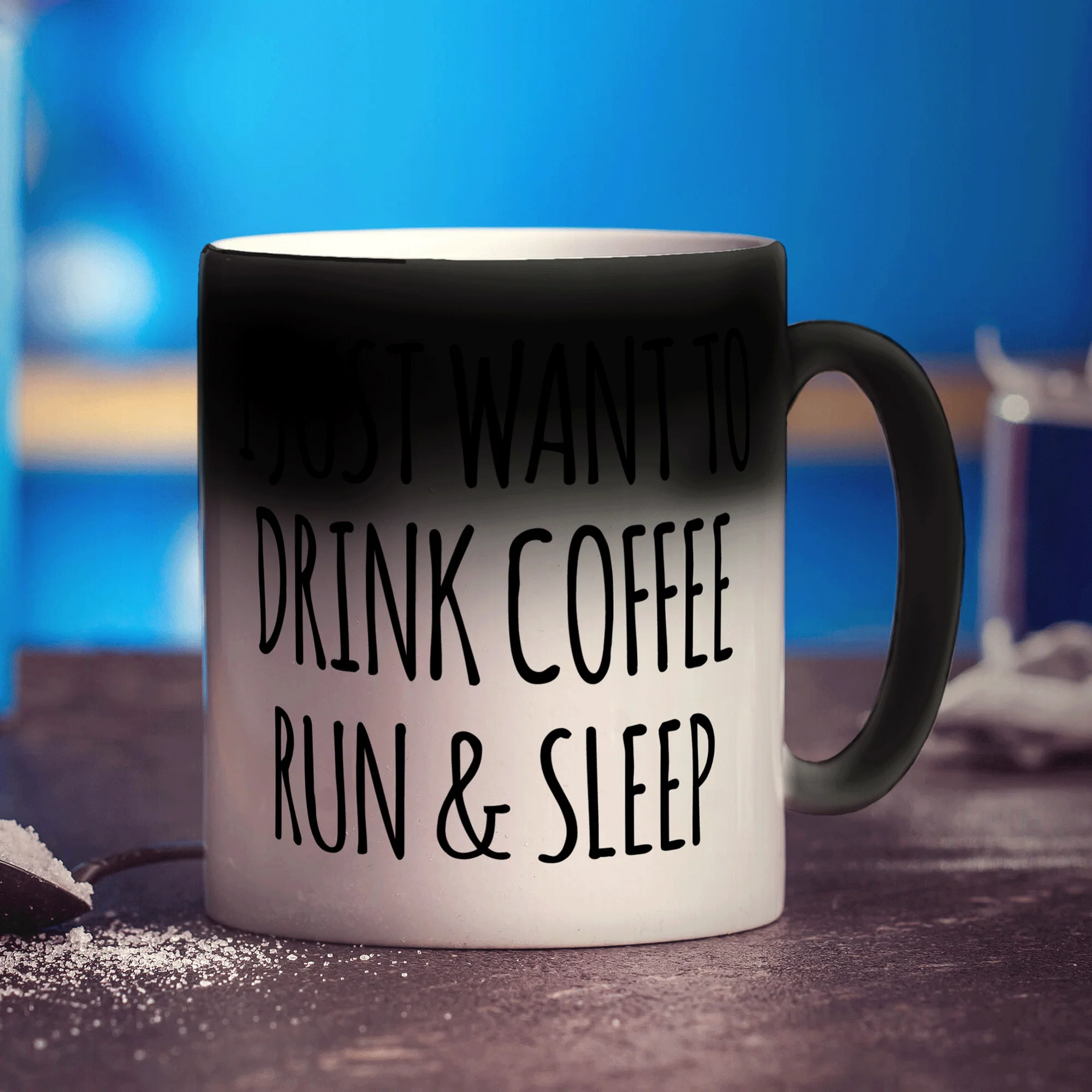 I Just Want To Drink Coffee, Run & Sleep Mug - Image 6