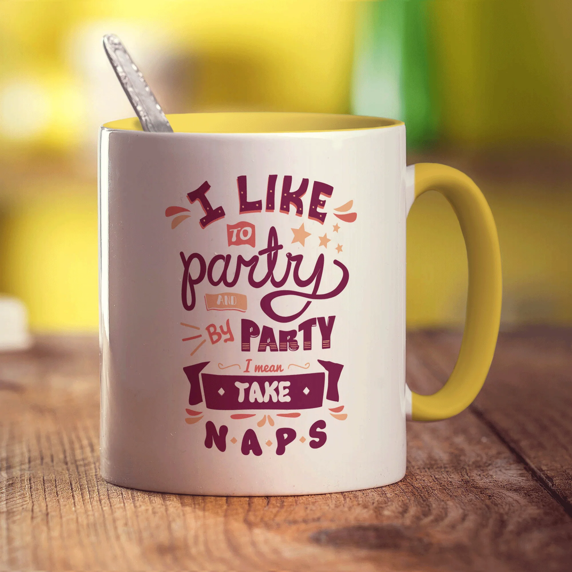 I Like to Party and By Party I Mean Take Naps Mug - Image 5