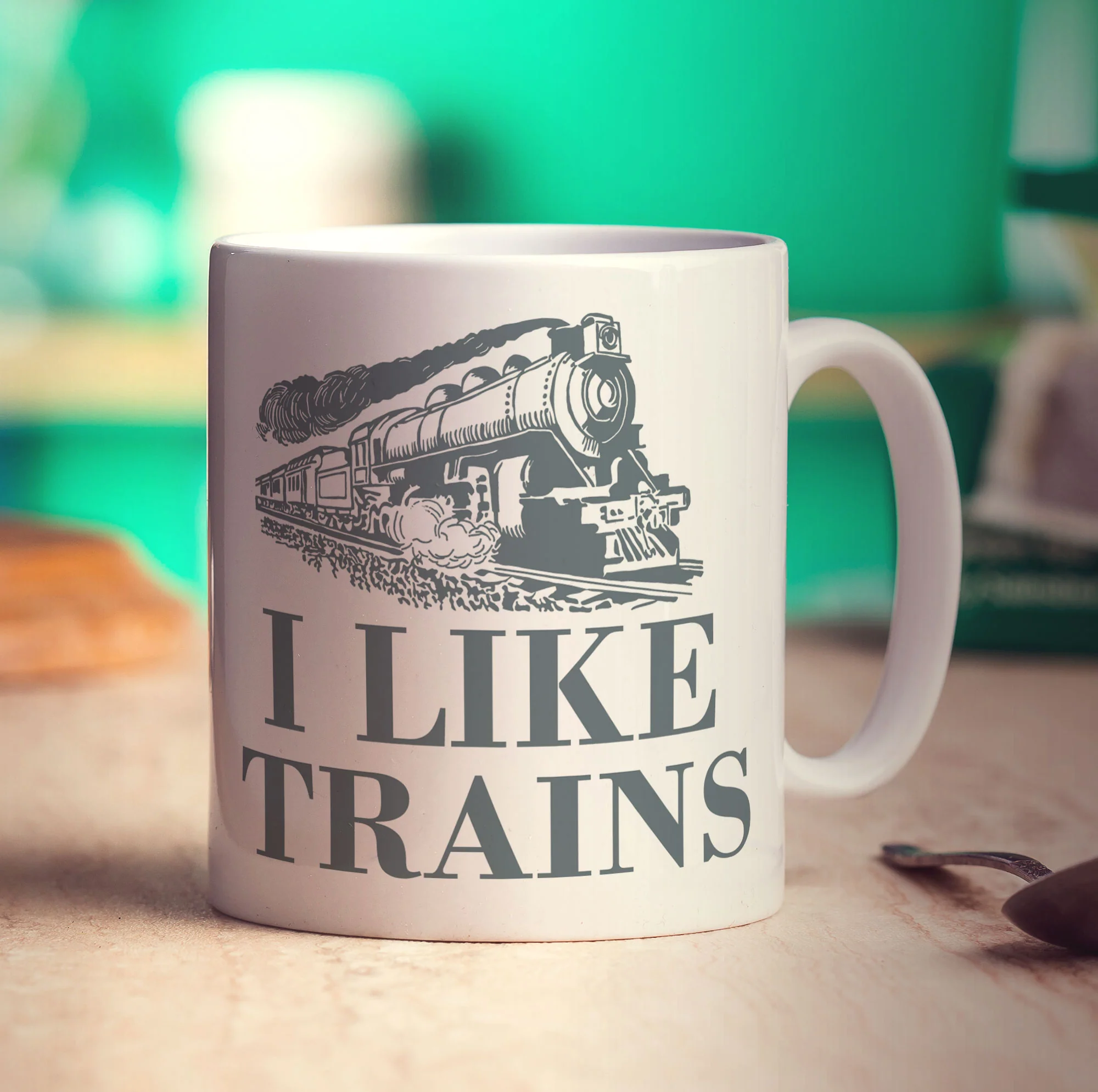 I Like Trains Mug - Image 3
