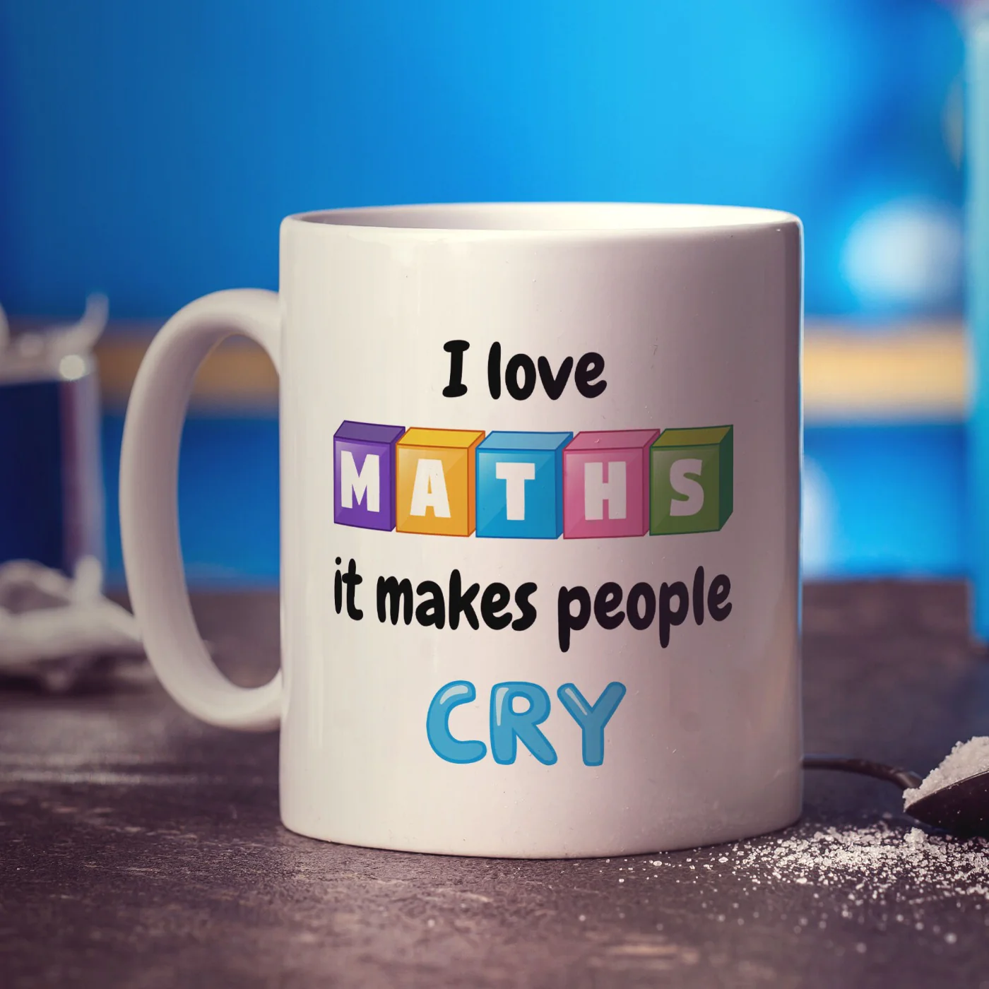 I Love Maths it Makes People Cry Mug - Image 3