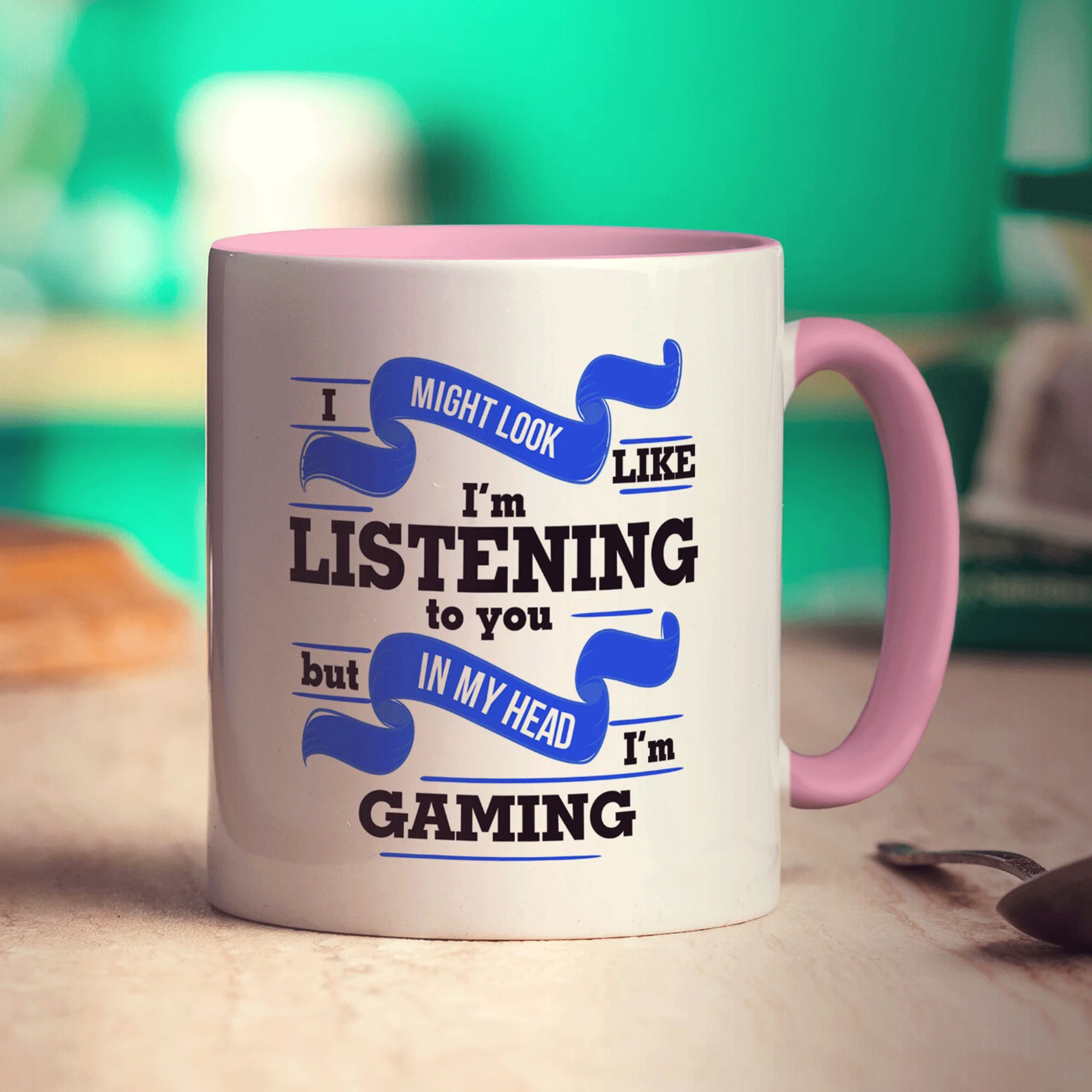 I Might Look Like I'm Listening to you But In My Head I'm Gaming Mug - Image 11