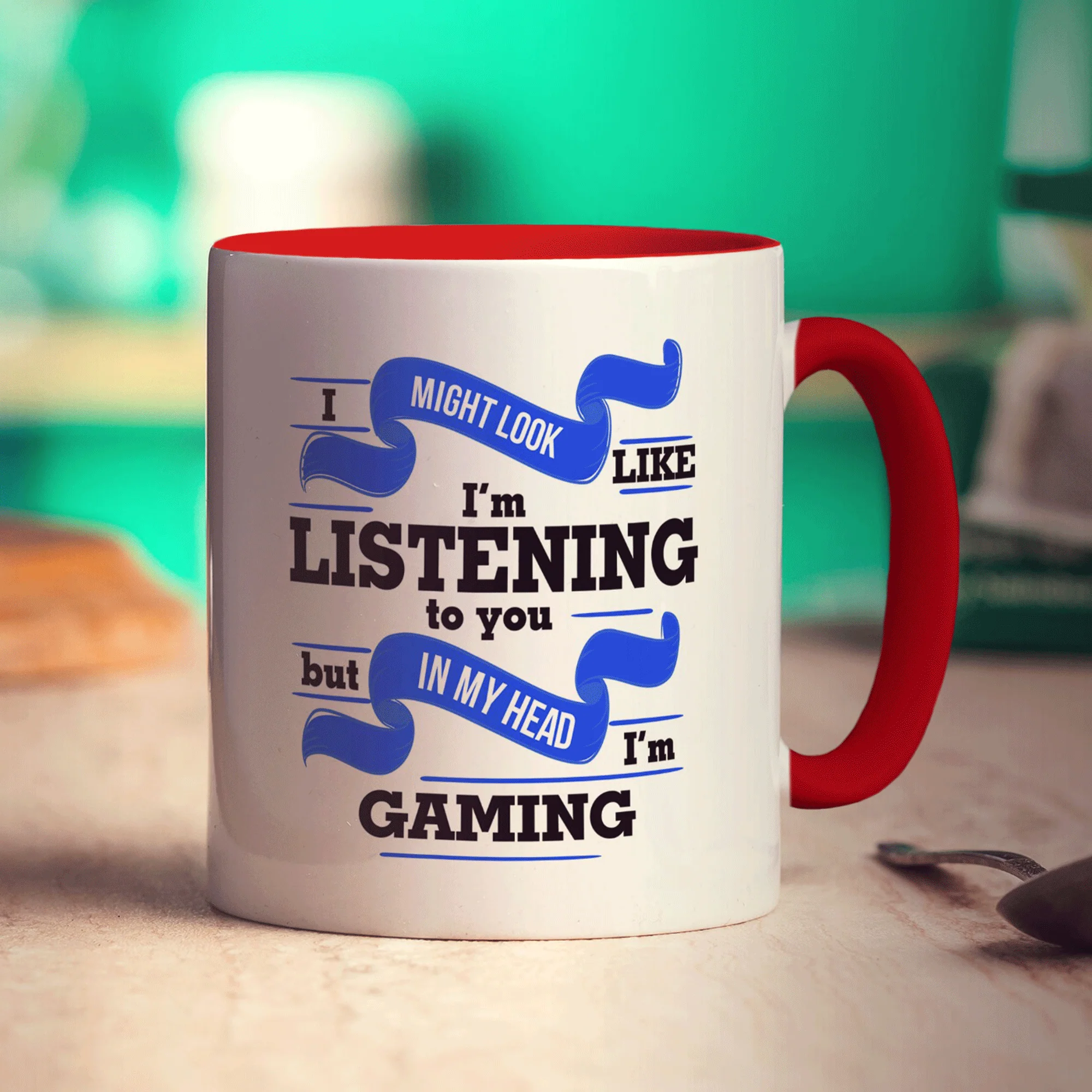 I Might Look Like I'm Listening to you But In My Head I'm Gaming Mug - Image 13