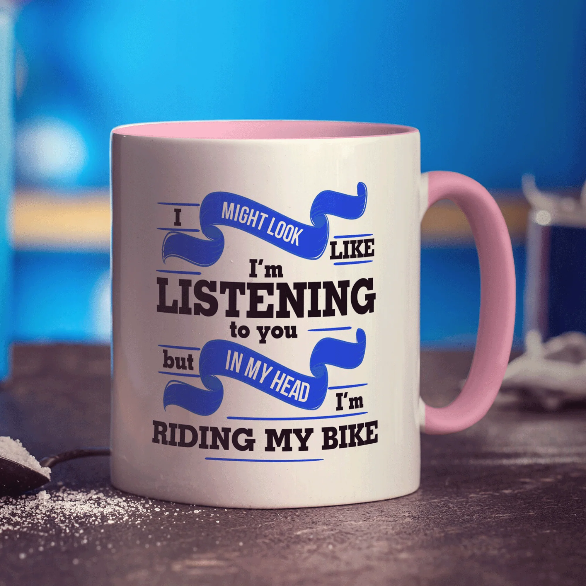 I Might Look Like I'm Listening, But in My Head I'm Riding My Bike Mug - Image 11