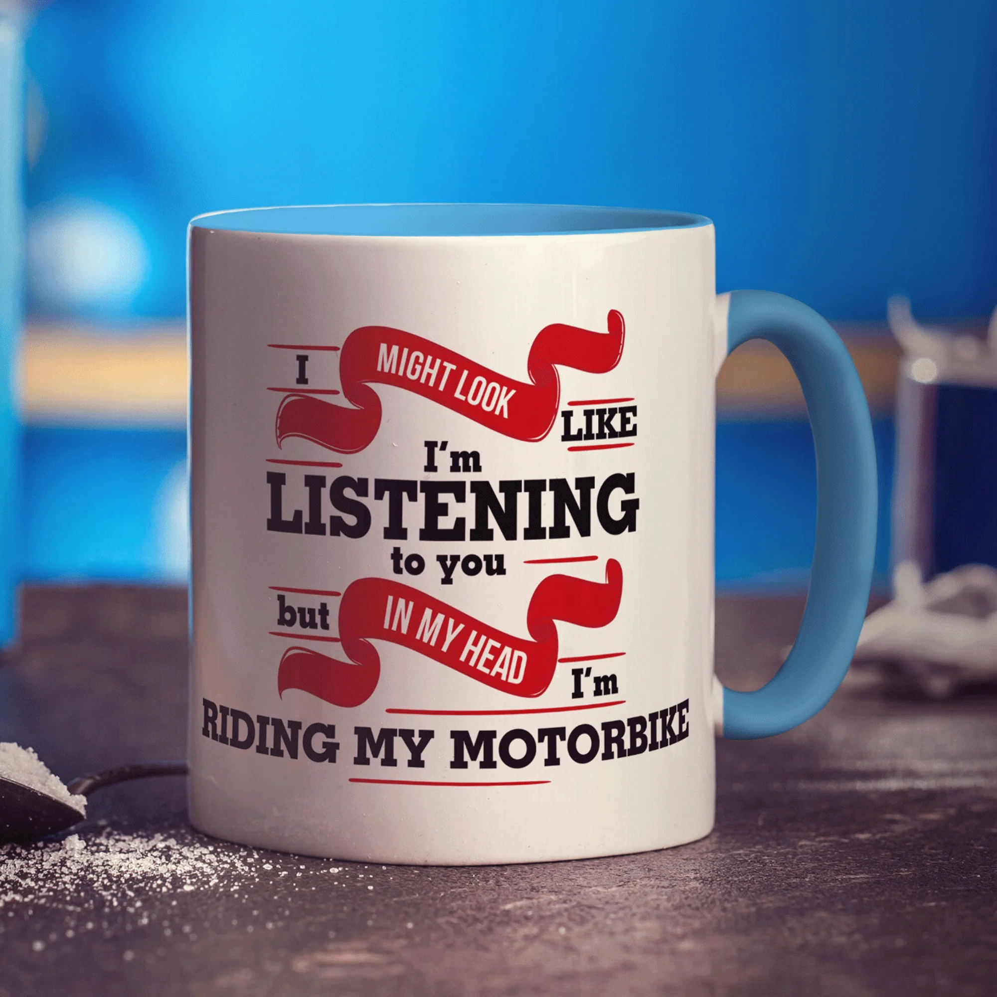 I Might Look Like I'm Listening But In My Head I'm Riding My Motorbike Mug - Image 10