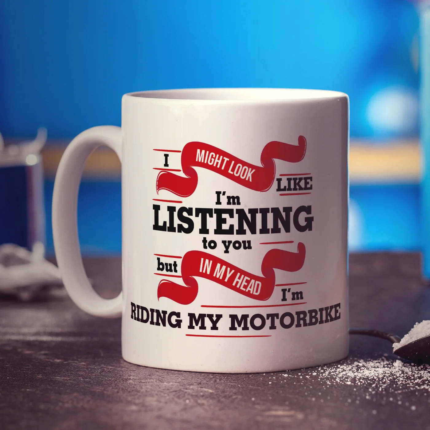 I Might Look Like I'm Listening But In My Head I'm Riding My Motorbike Mug - Image 6