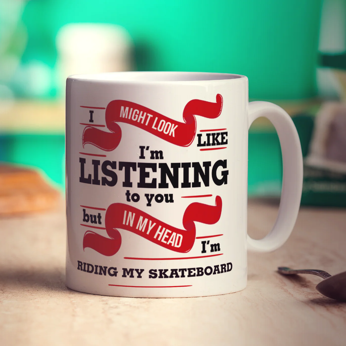 I Might Look Like I'm Listening But In My Head I'm Riding My Skateboard Mug