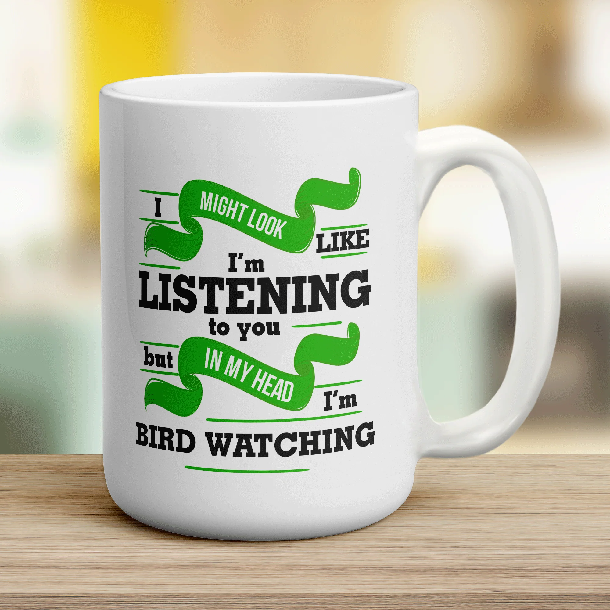 I Might Look Like I'm Listening to you But In My Head I'm Bird Watching Mug - Image 12
