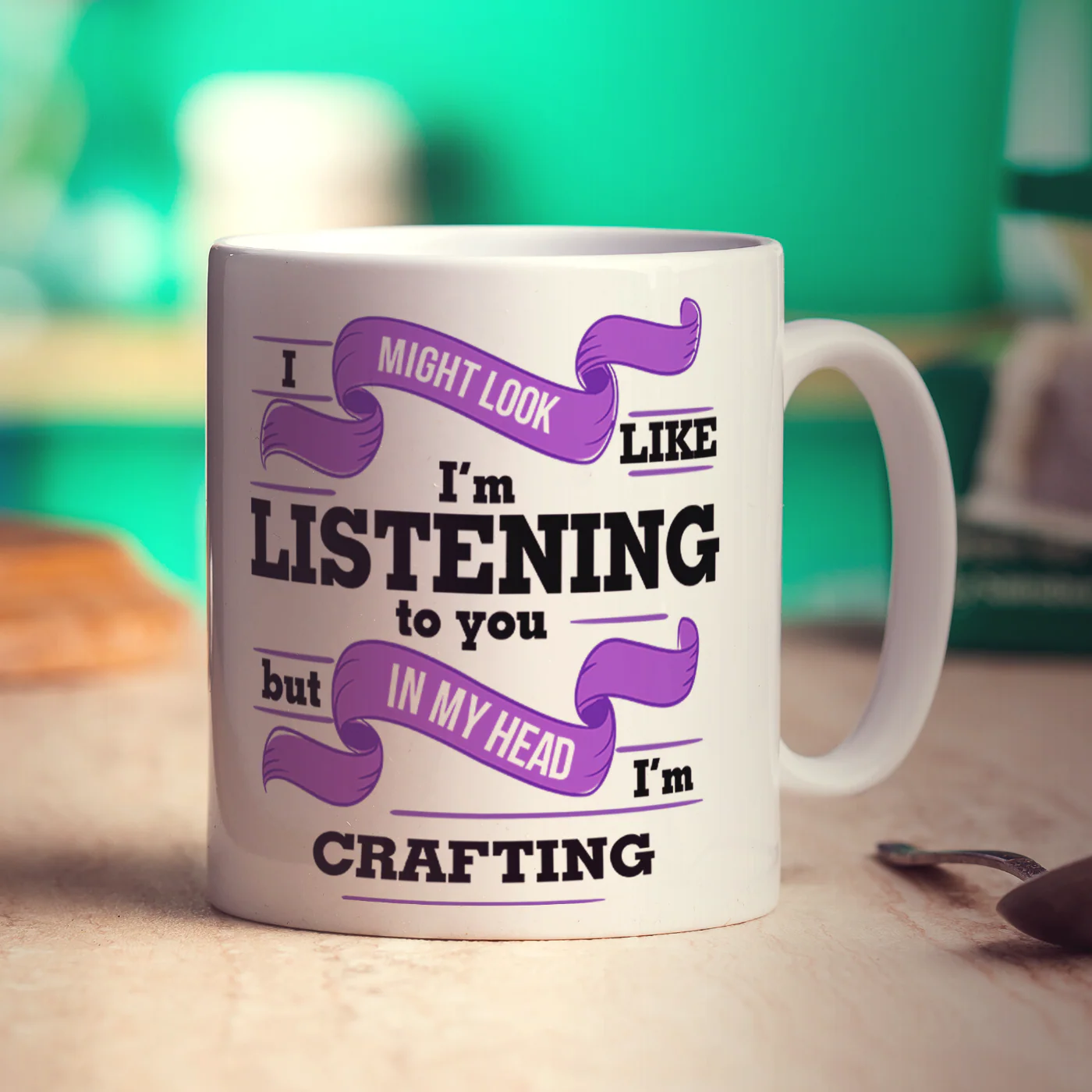 I Might Look Like I'm Listening to you But In My Head I'm Crafting Mug