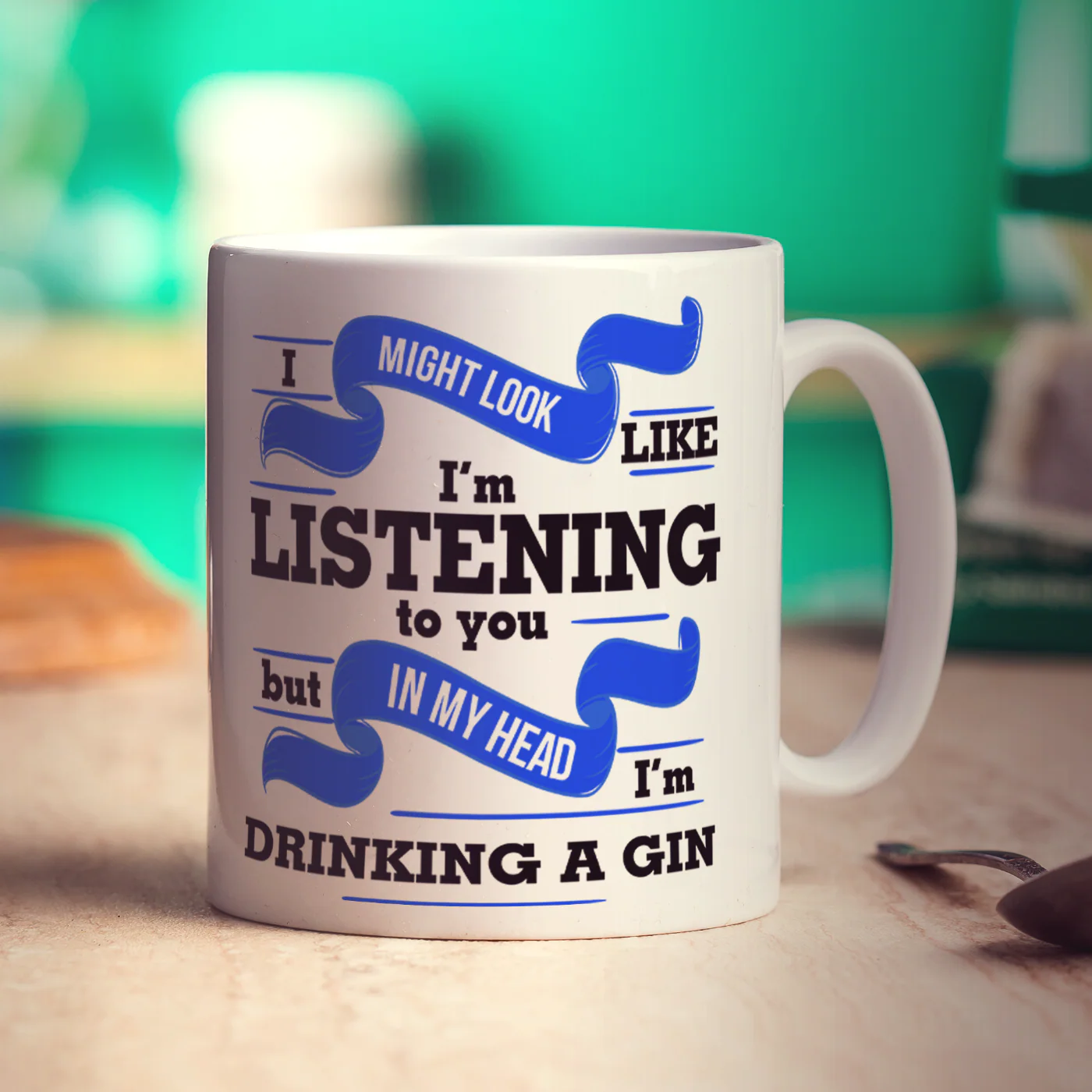 I Might Look Like I'm Listening to you But In My Head I'm Drinking Gin Mug