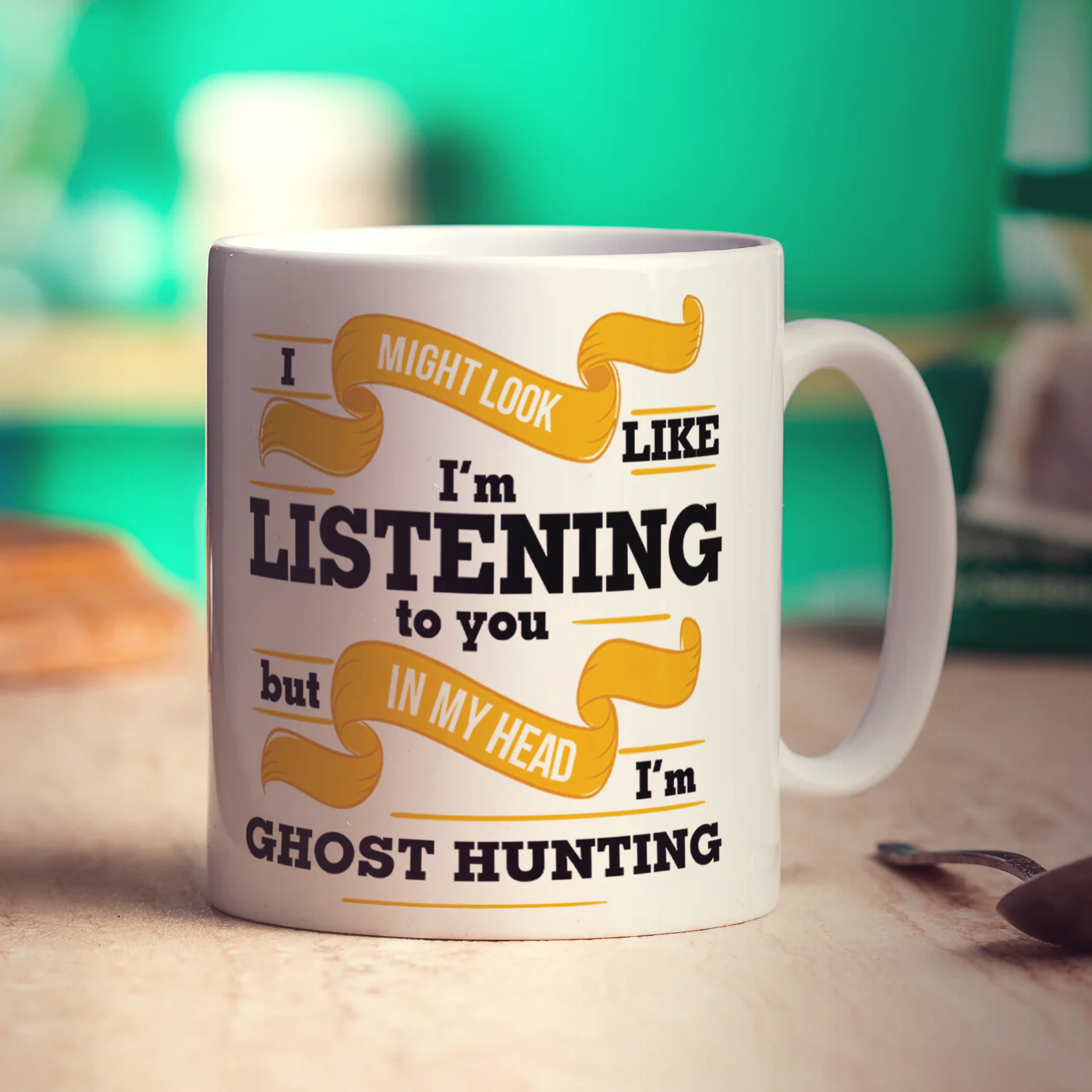 I Might Look Like I'm Listening to you But In My Head I'm Ghost Hunting Mug - Image 3