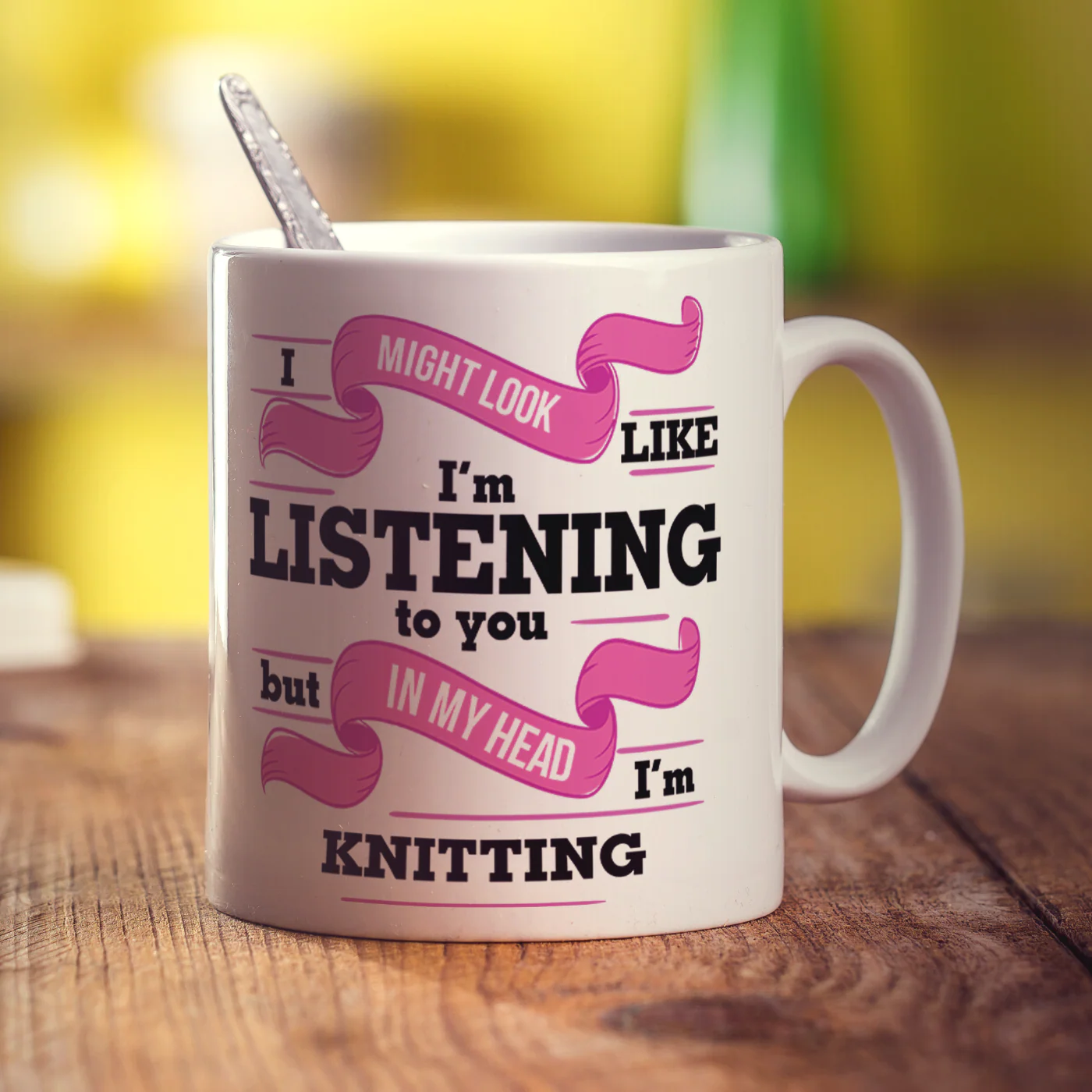 I Might Look Like I'm Listening to you But In My Head I'm Knitting Mug - Image 3