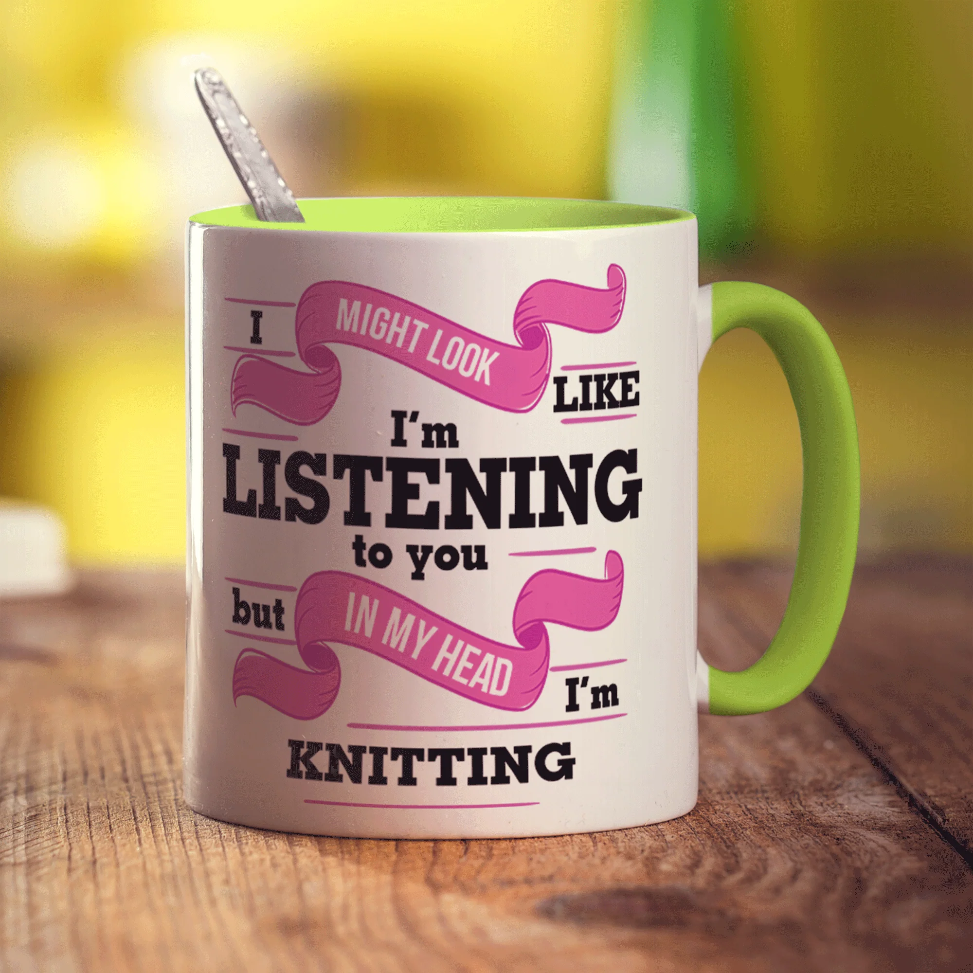 I Might Look Like I'm Listening to you But In My Head I'm Knitting Mug - Image 7
