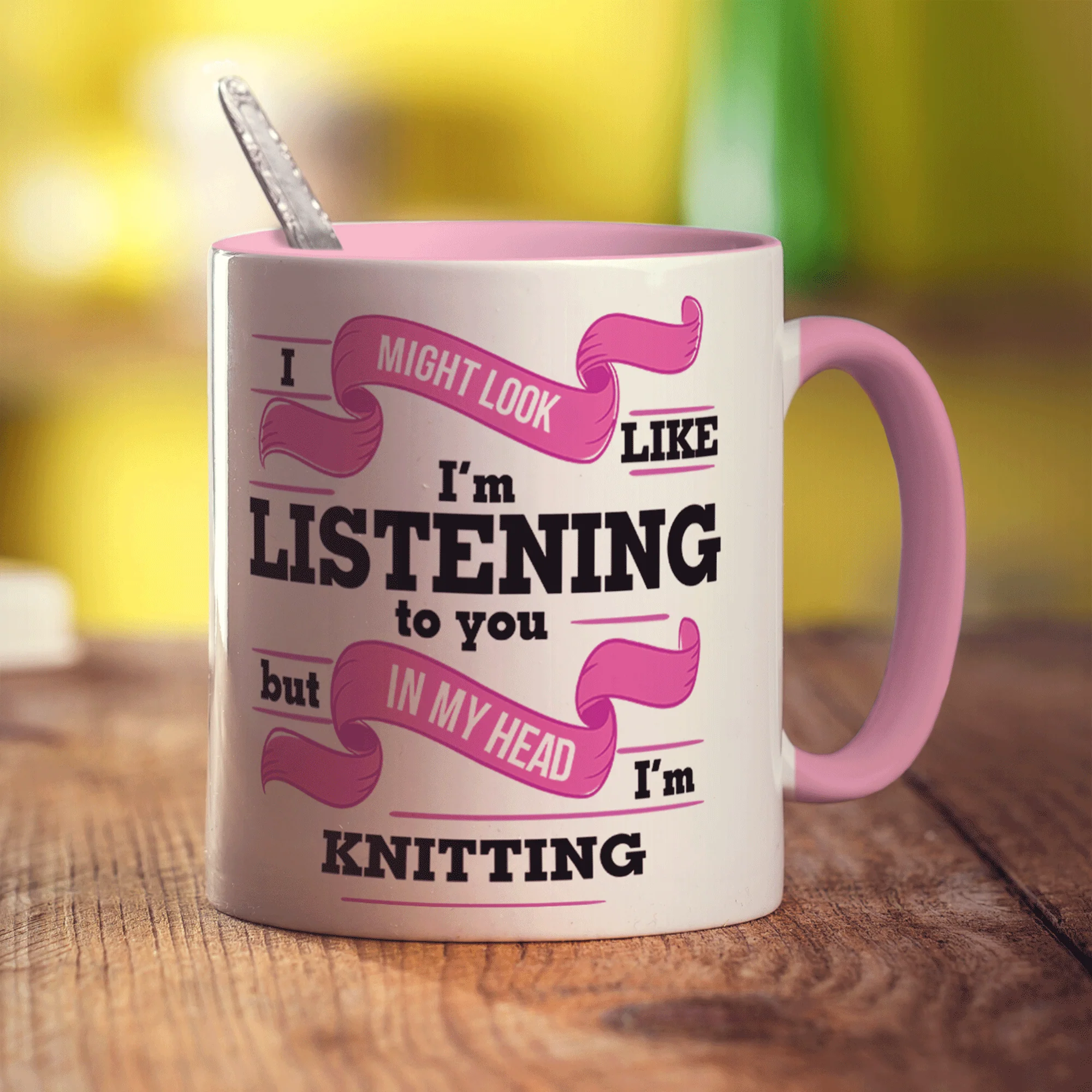 I Might Look Like I'm Listening to you But In My Head I'm Knitting Mug - Image 9