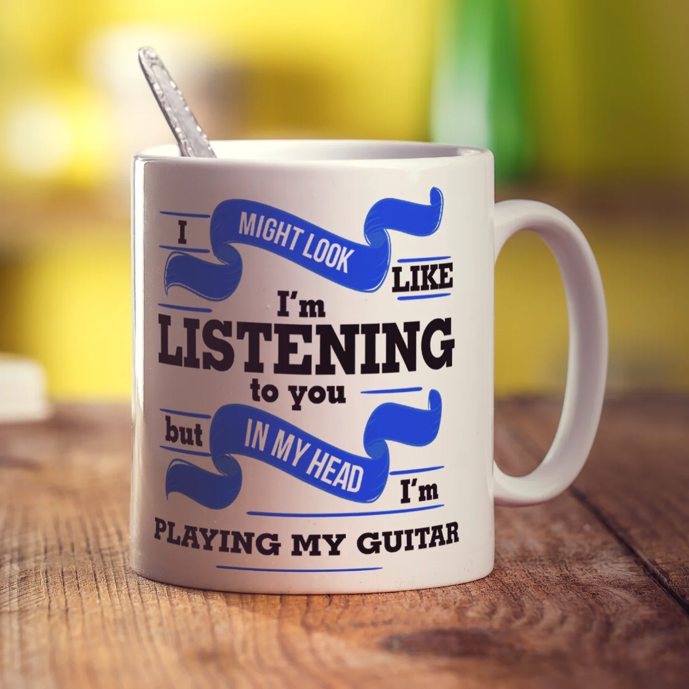 I Might Look Like I'm Listening to you But In My Head I'm Playing My Guitar Mug - Image 3