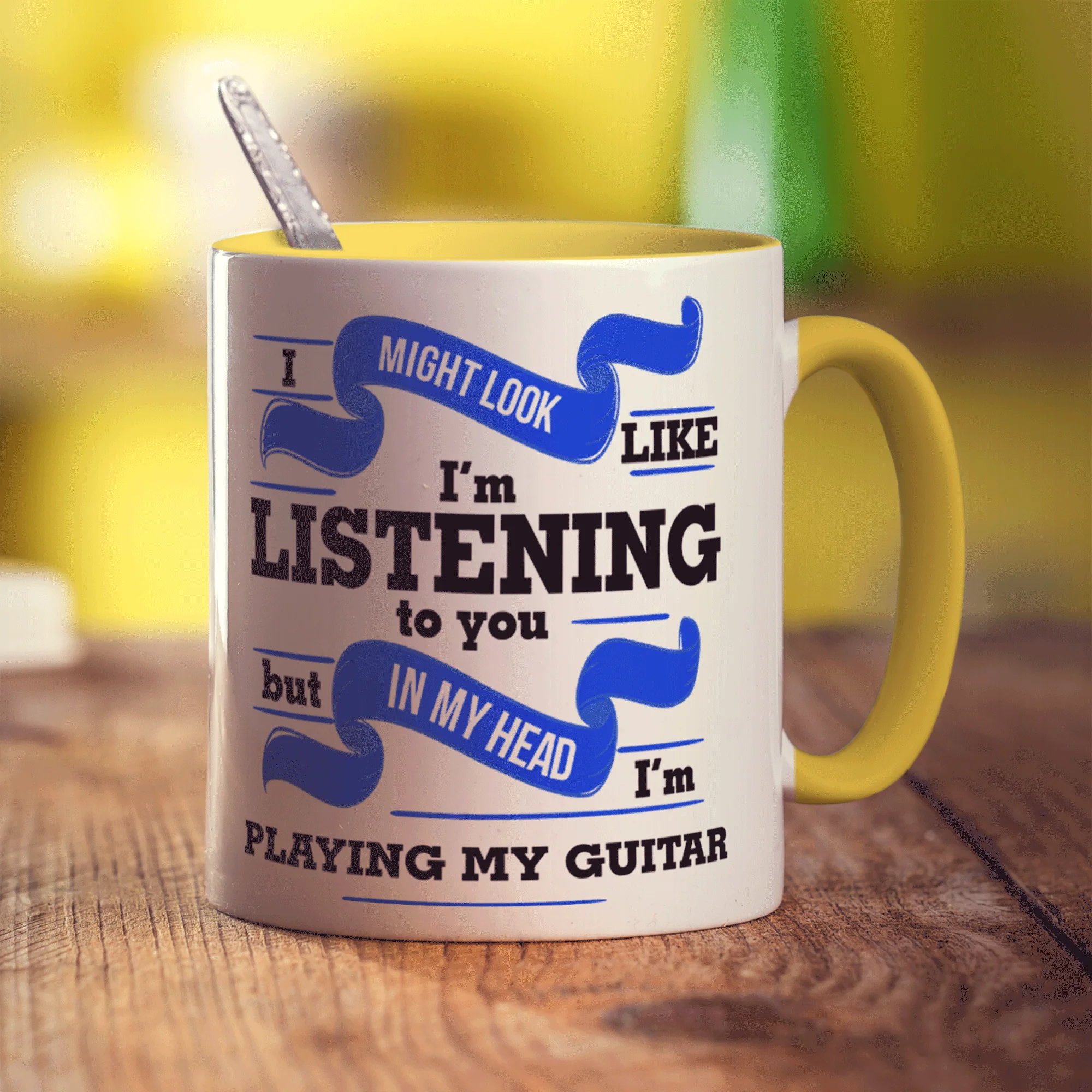 I Might Look Like I'm Listening to you But In My Head I'm Playing My Guitar Mug - Image 5