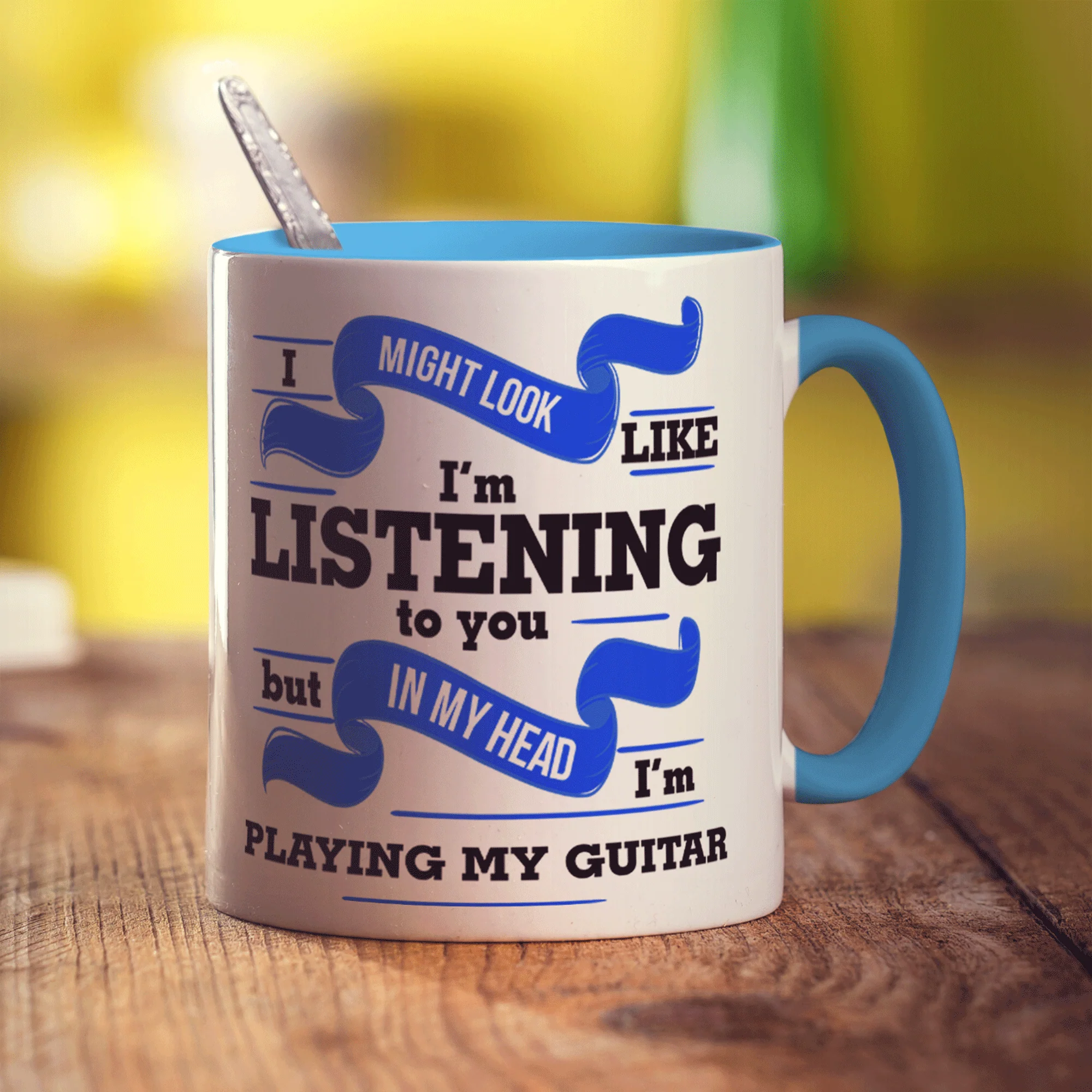 I Might Look Like I'm Listening to you But In My Head I'm Playing My Guitar Mug - Image 8