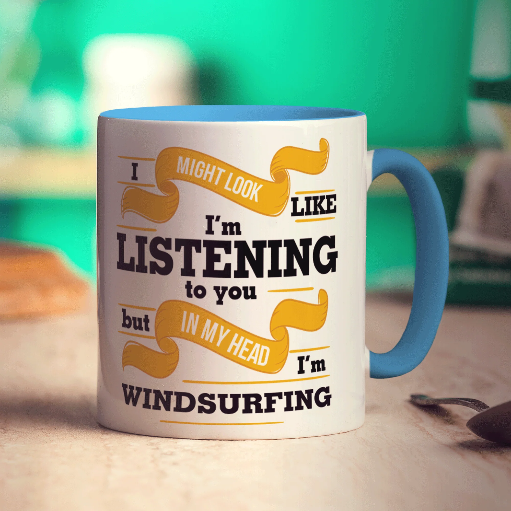 I Might Look Like I'm Listening to you But In My Head I'm Windsurfing Mug - Image 8