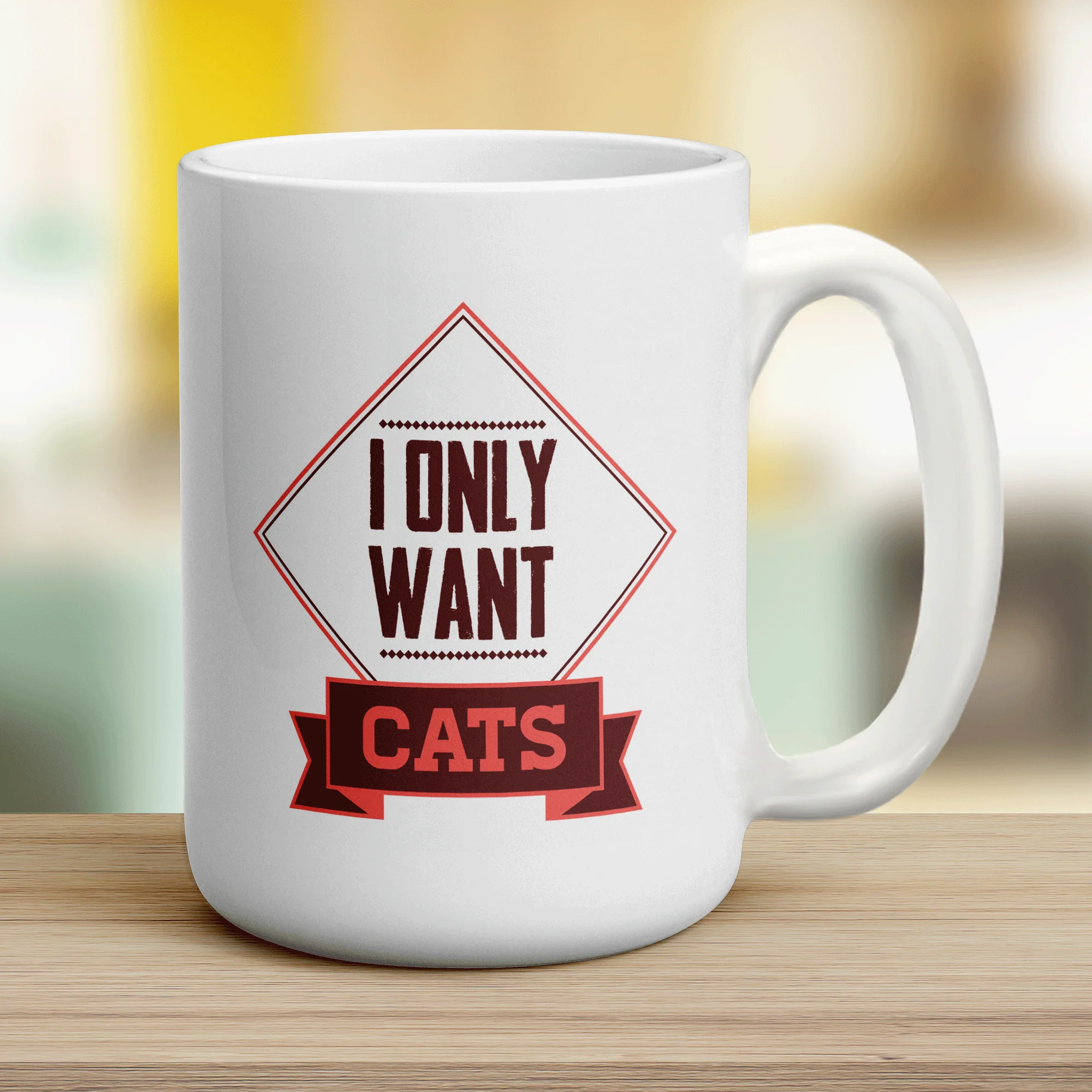 I Only Want Cats Mug - Image 12