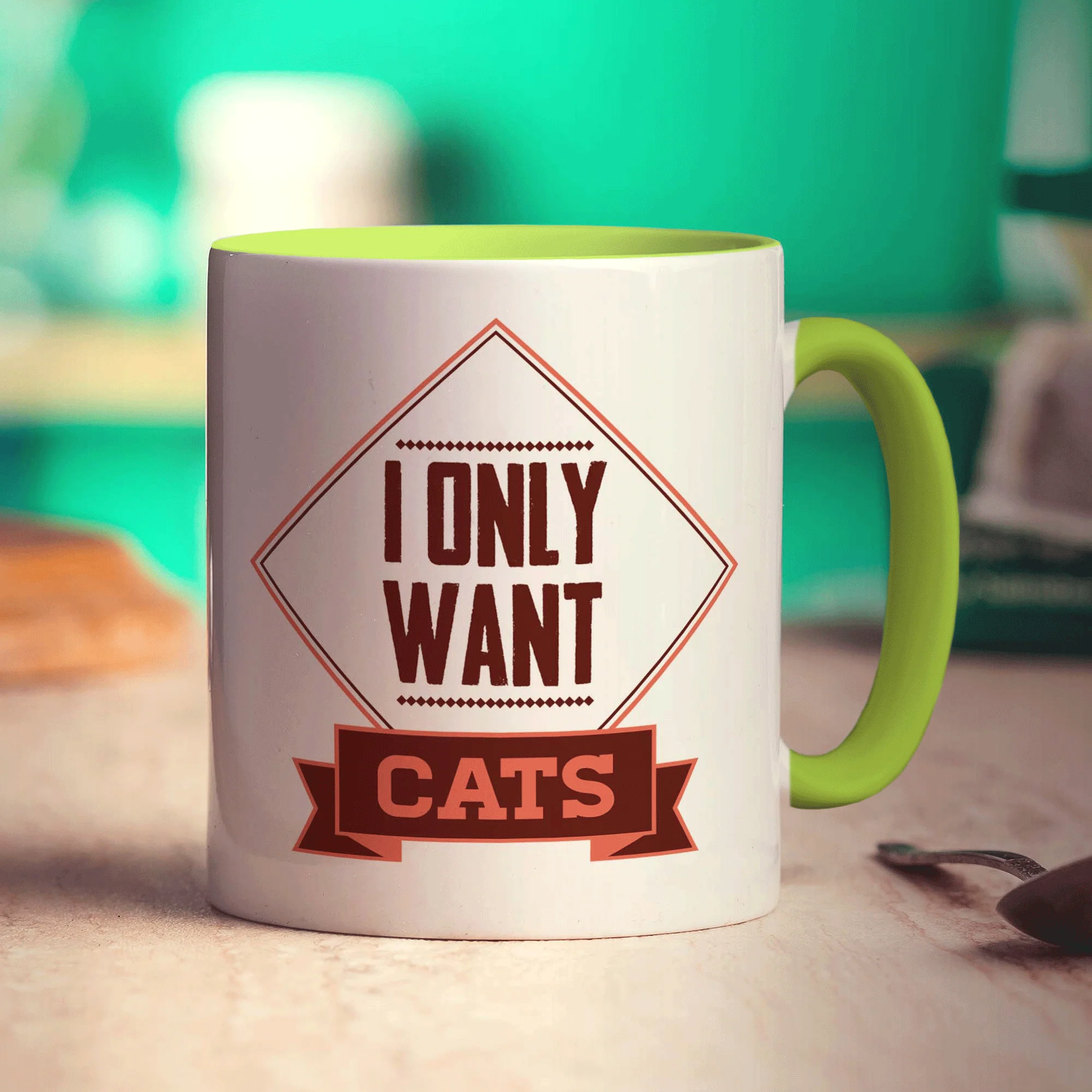 I Only Want Cats Mug - Image 7