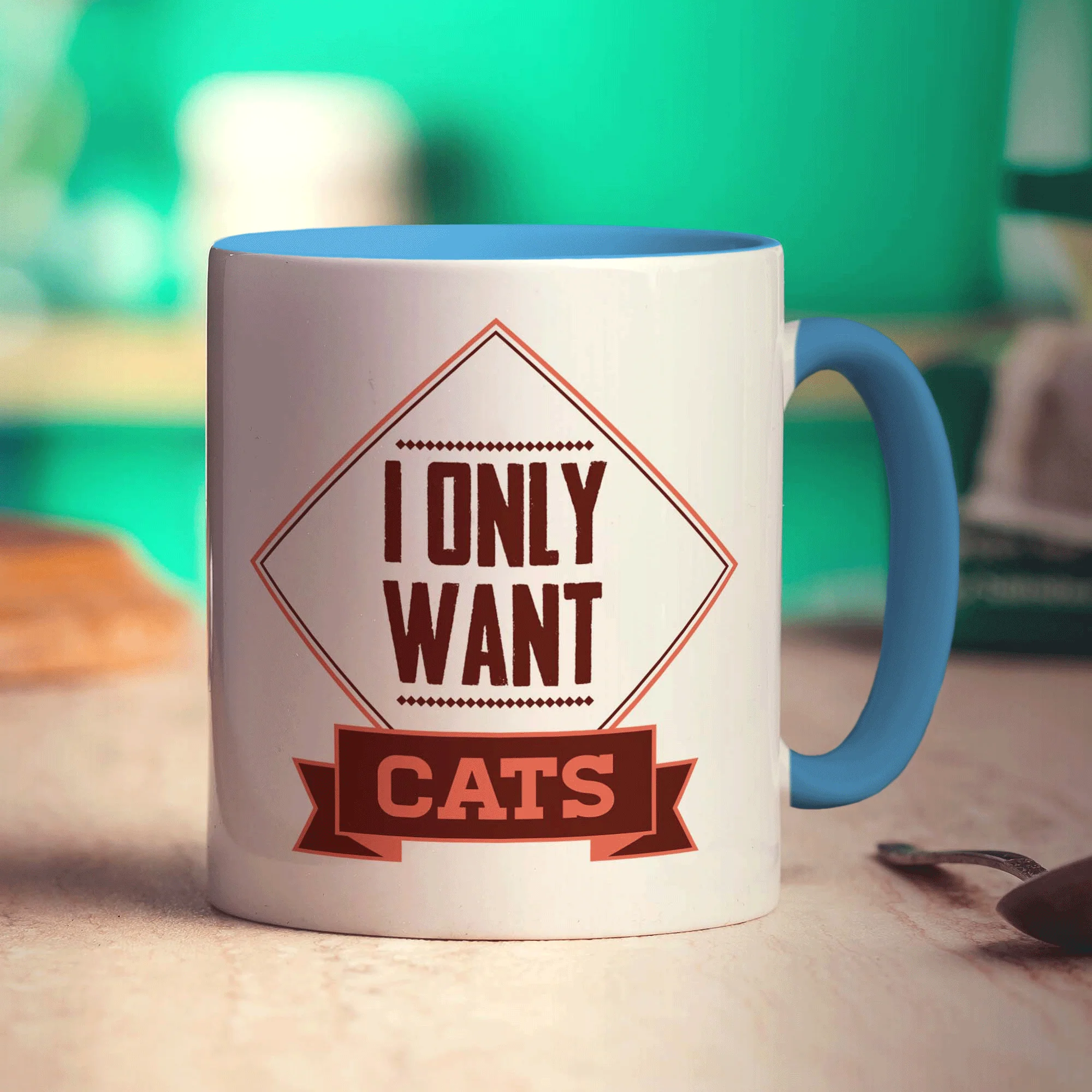 I Only Want Cats Mug - Image 8