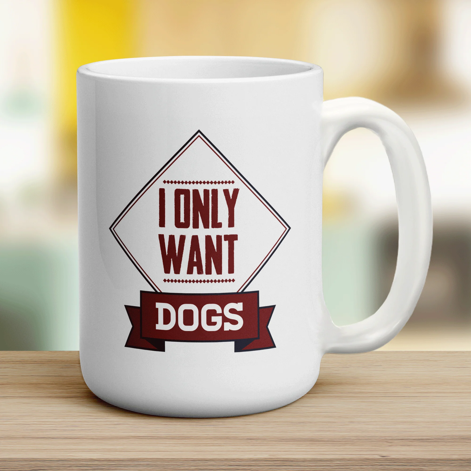 I Only Want Dogs Mug - Image 12