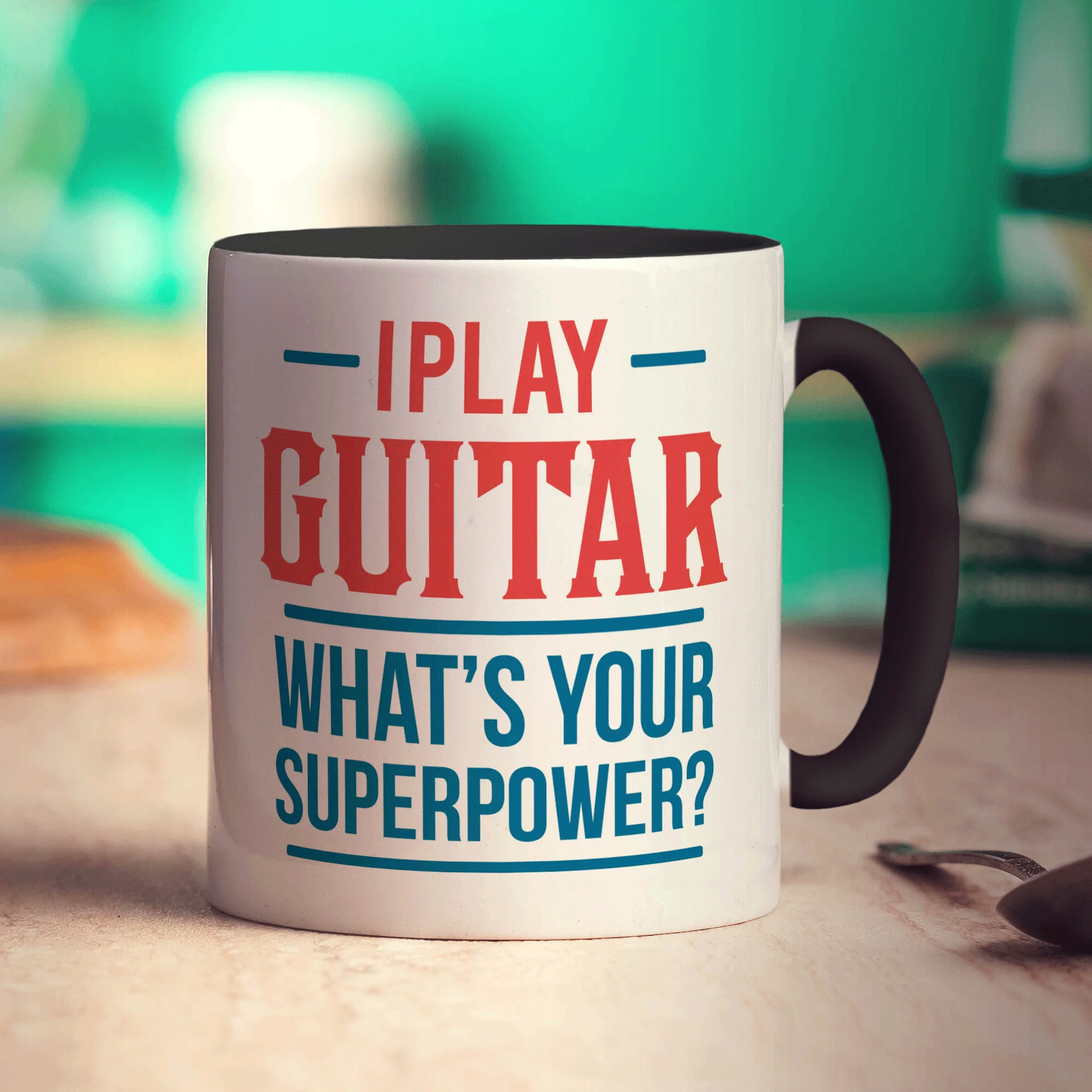I Play Guitar What's Your Superpower Mug - Image 10