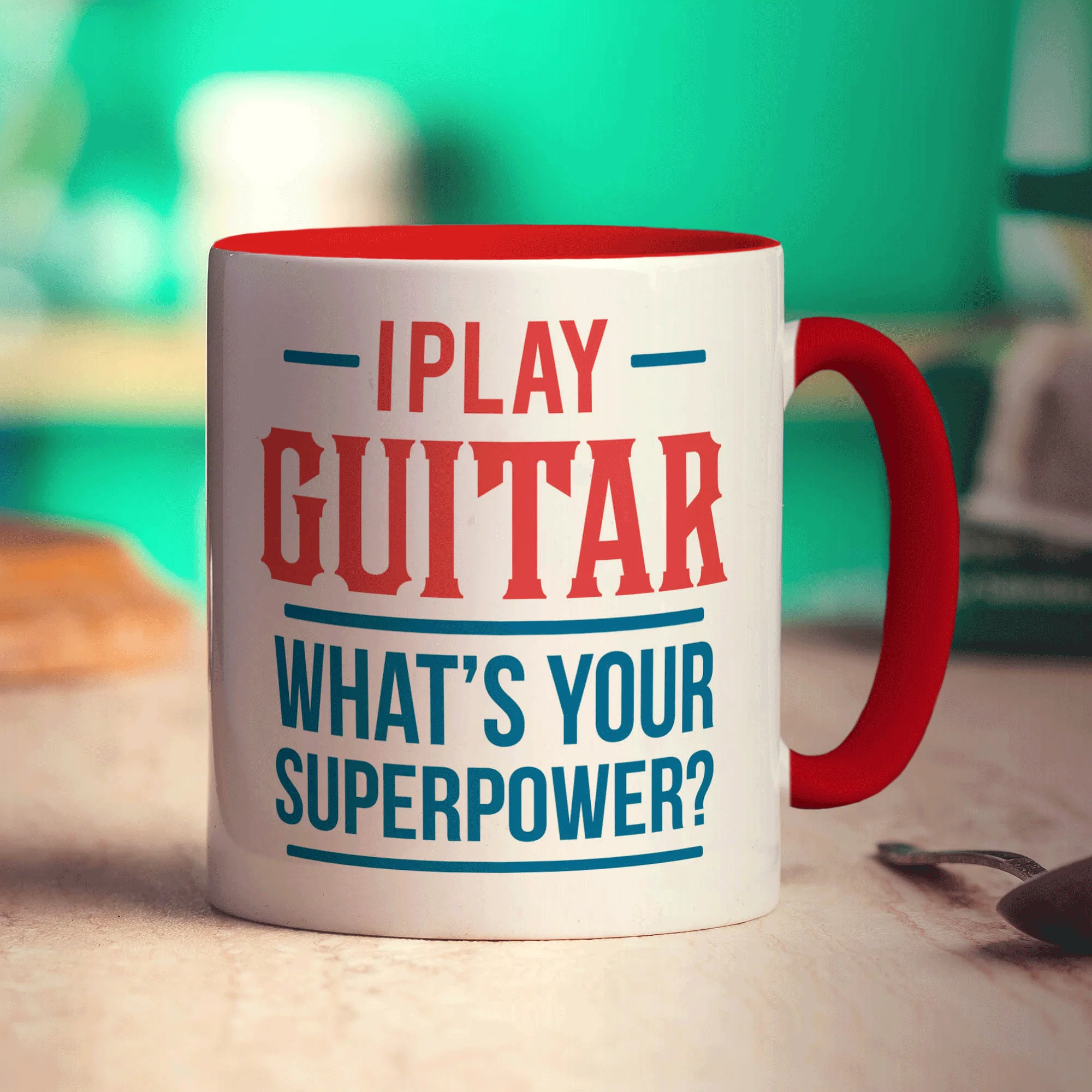 I Play Guitar What's Your Superpower Mug - Image 11