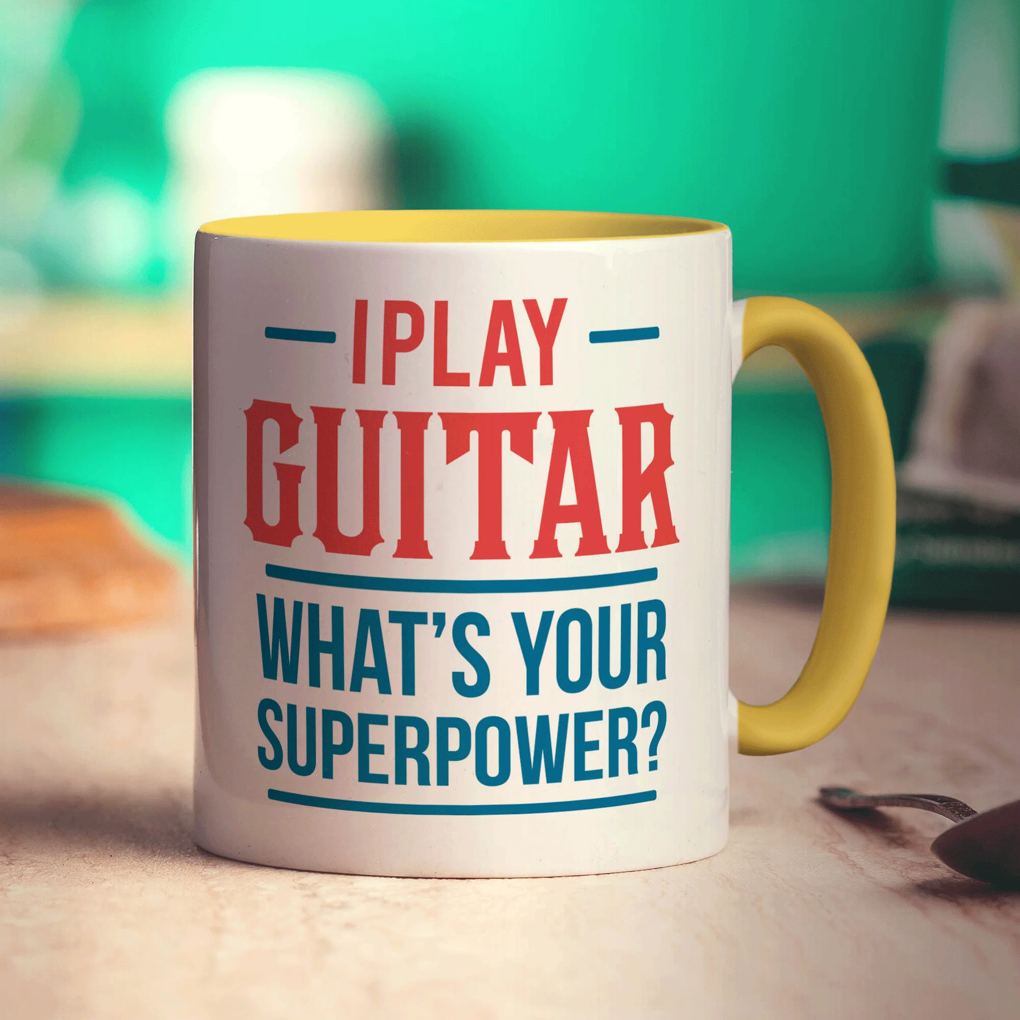 I Play Guitar What's Your Superpower Mug - Image 5