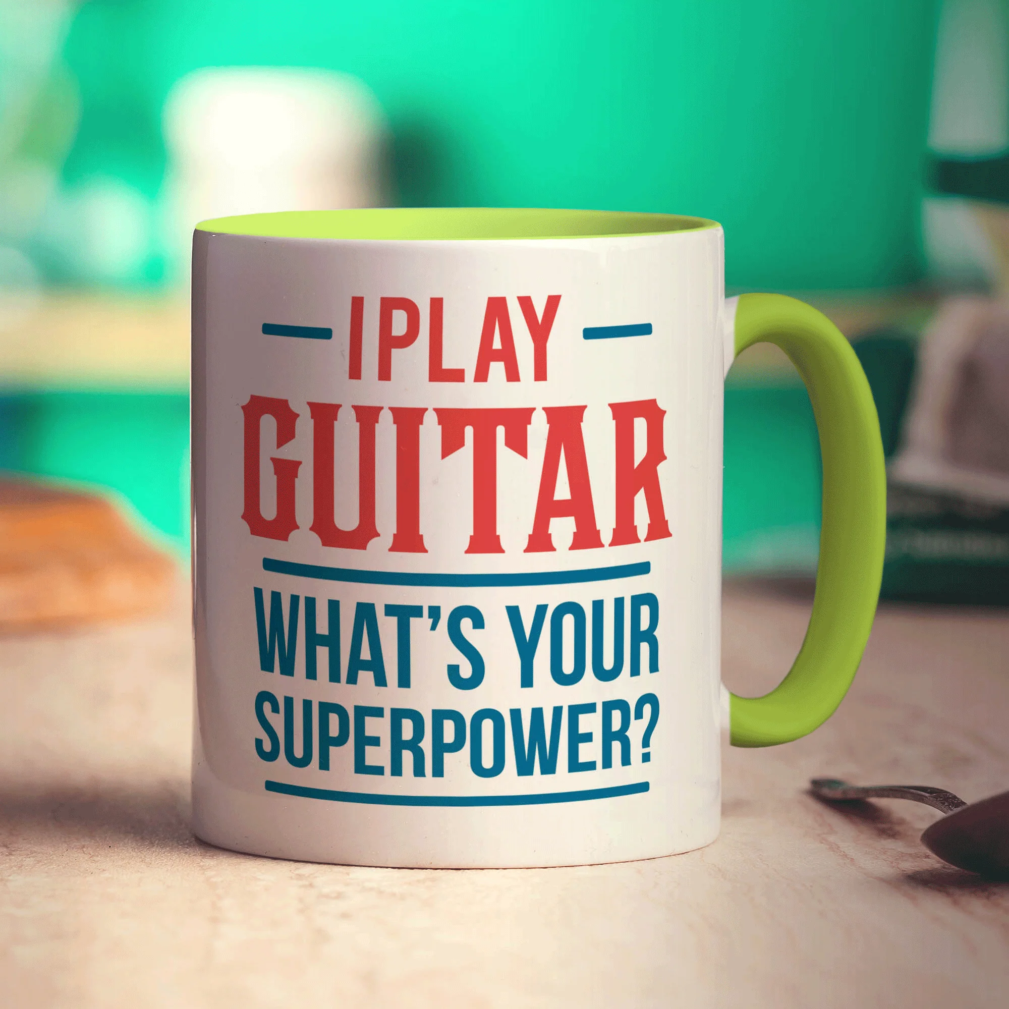 I Play Guitar What's Your Superpower Mug - Image 7