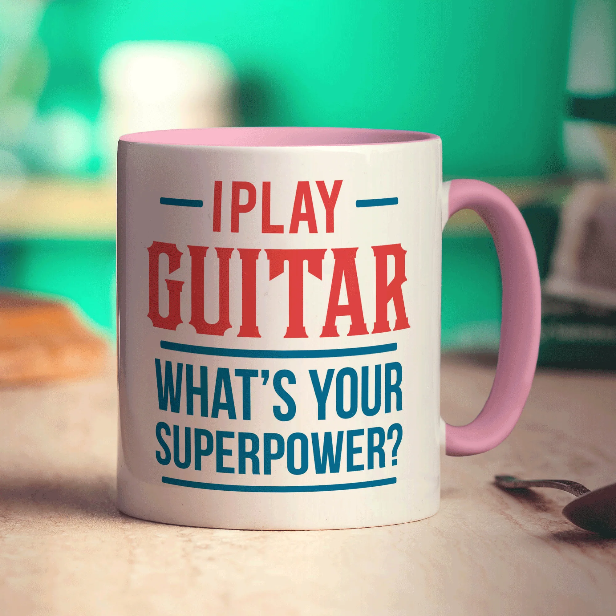I Play Guitar What's Your Superpower Mug - Image 9