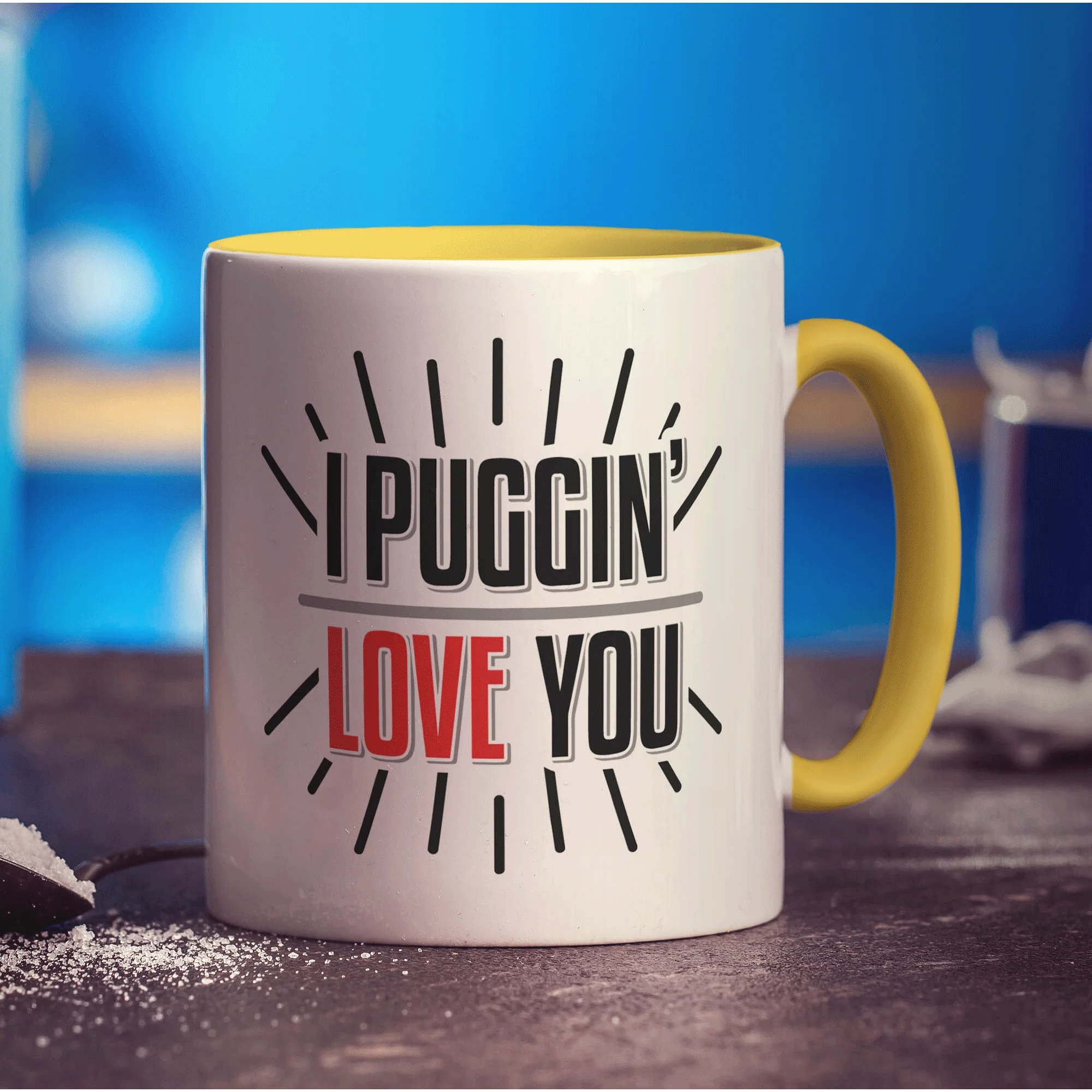I Puggin' Love You Mug - Image 5