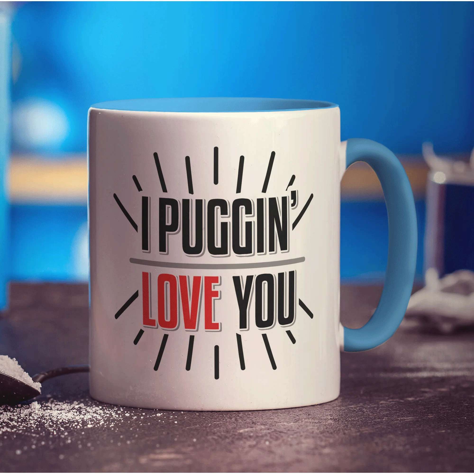 I Puggin' Love You Mug - Image 8