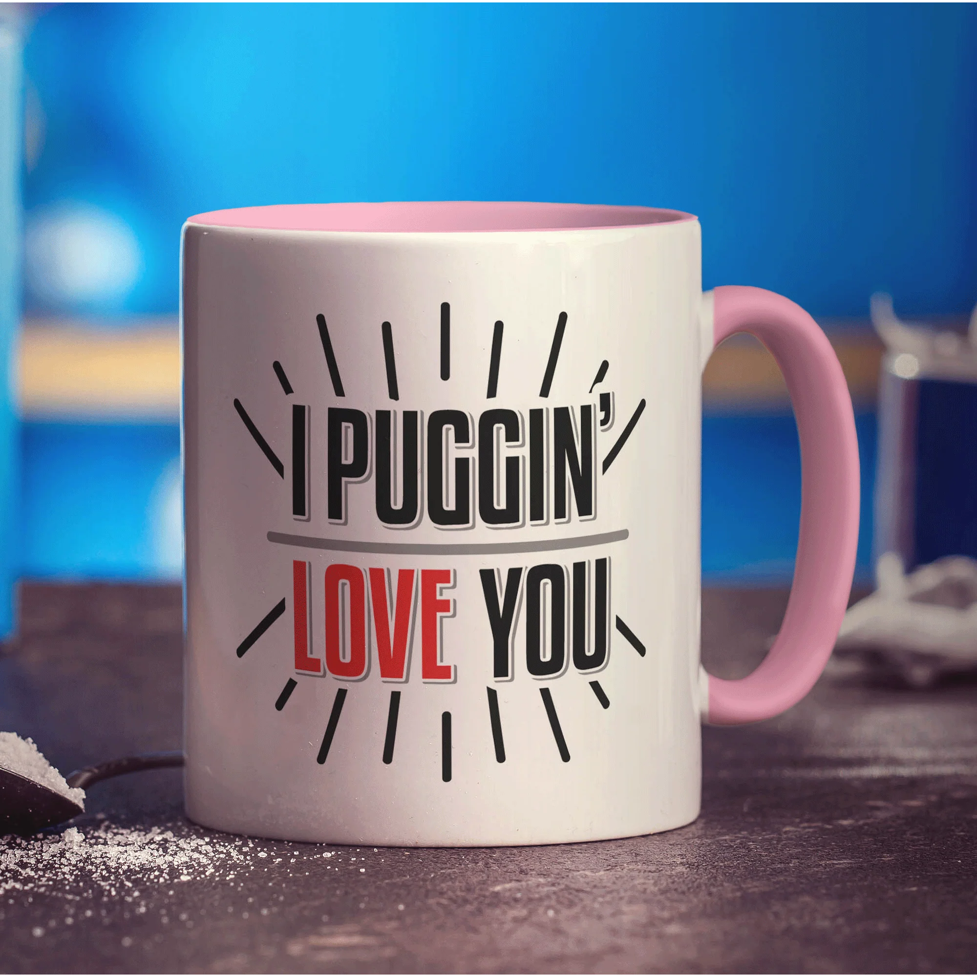 I Puggin' Love You Mug - Image 9