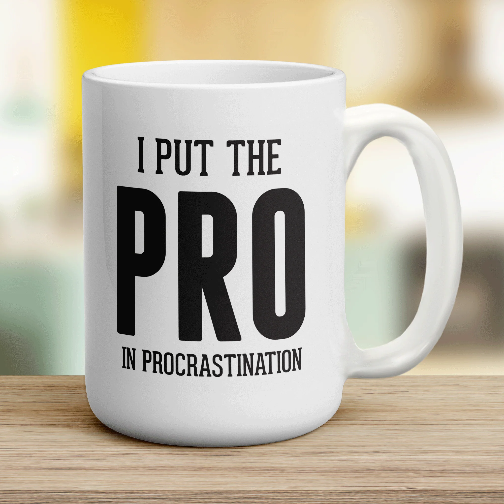 I Put the Pro in Procrastination Mug - Image 12
