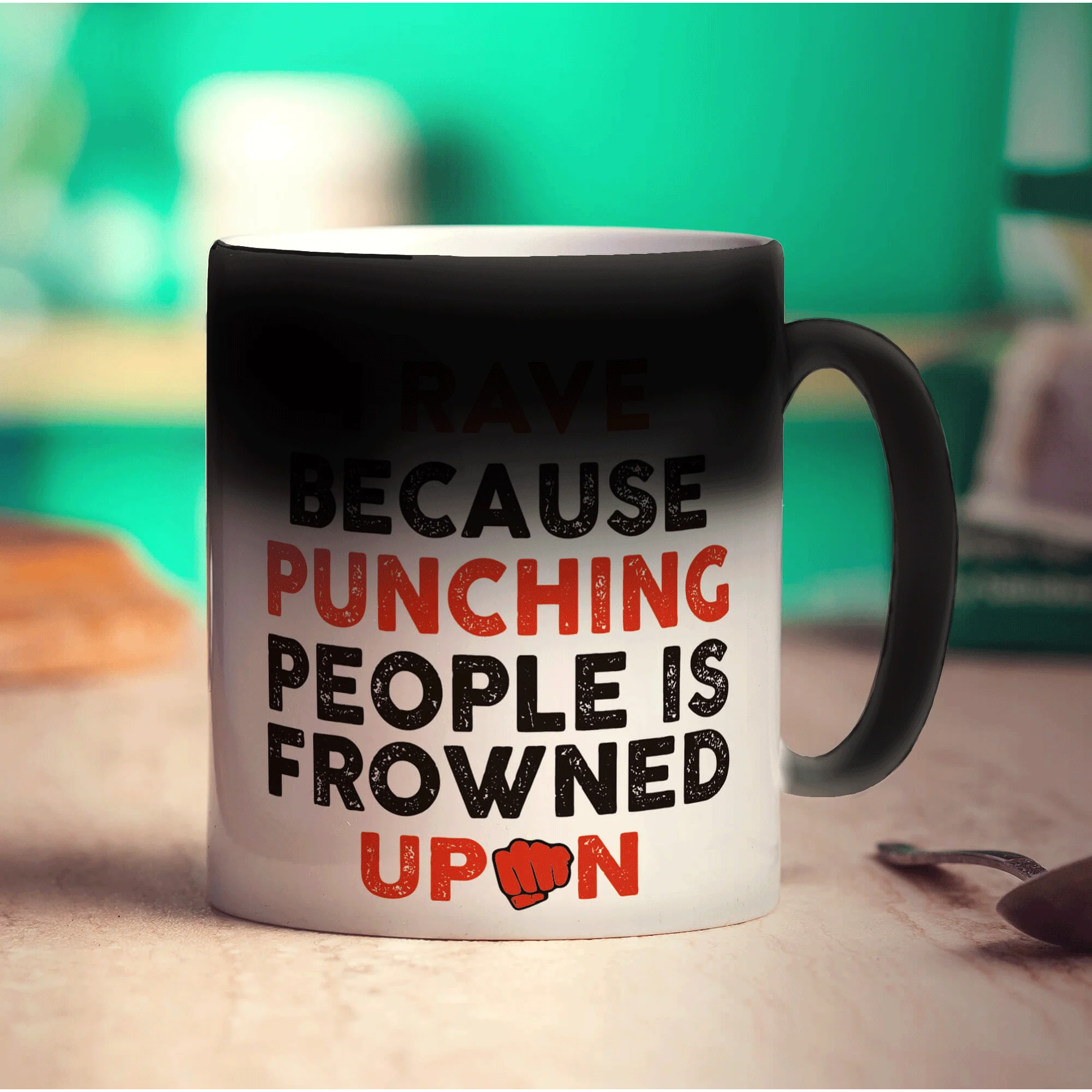I Rave Because Punching People is Frowned Upon Mug - Image 6