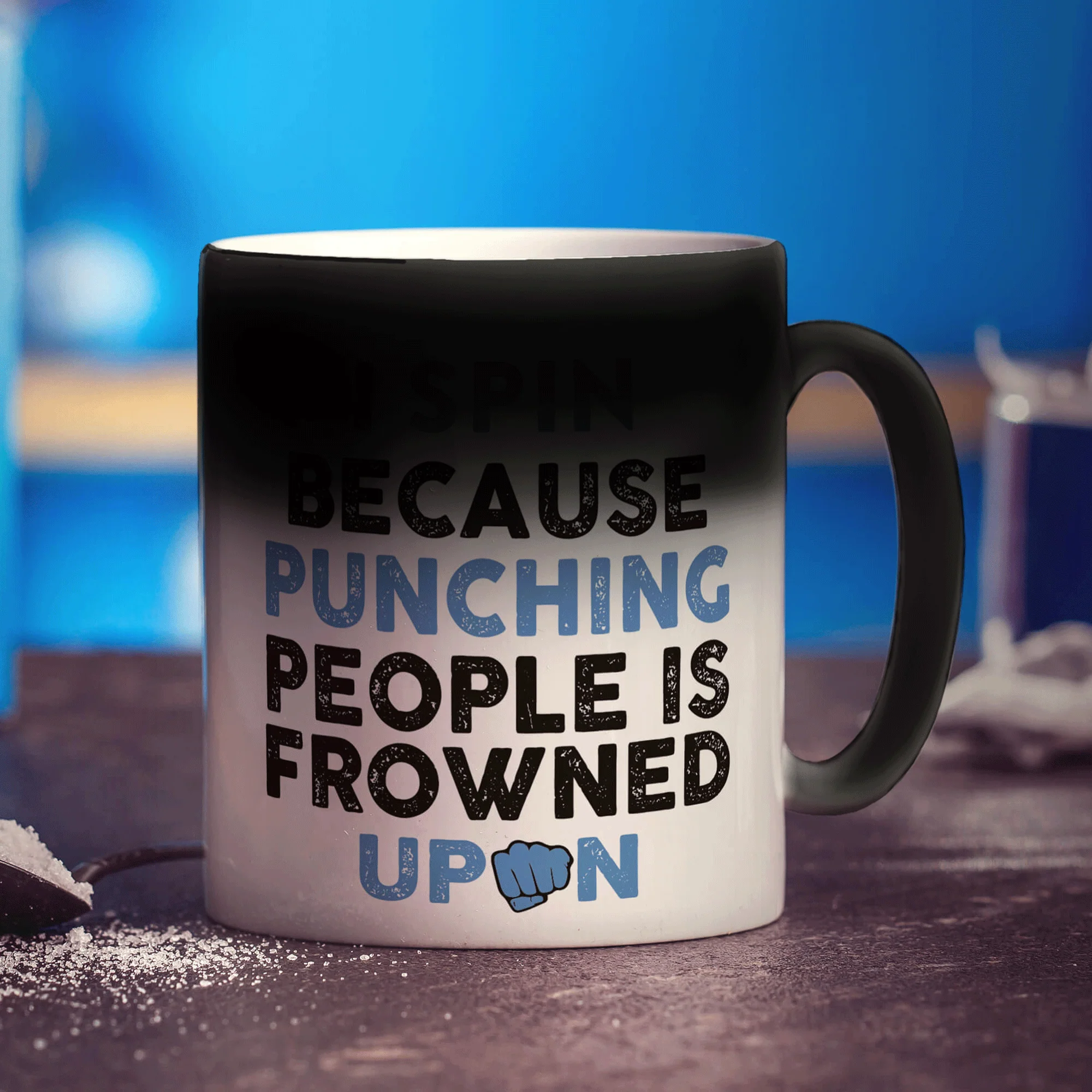 I Spin Because Punching People is Frowned Upon Mug - Image 6