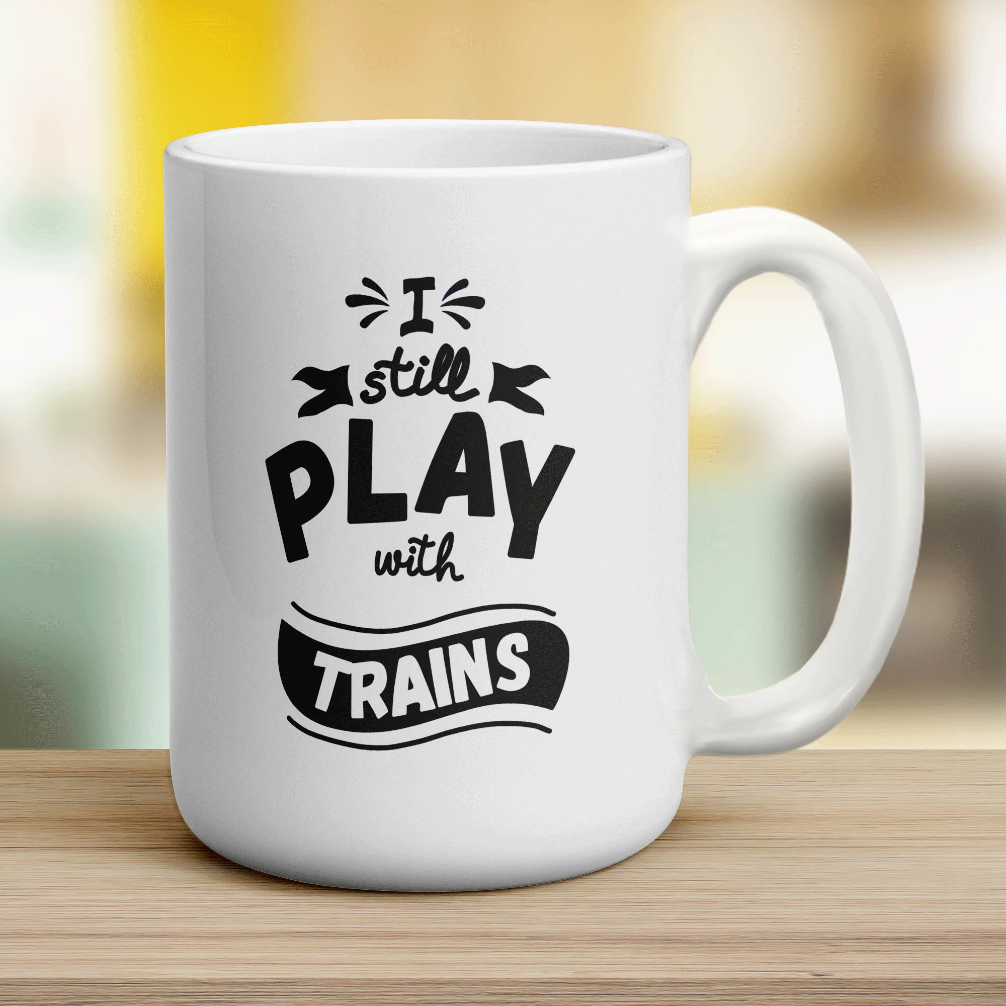 I Still Play with Trains Mug - Image 12