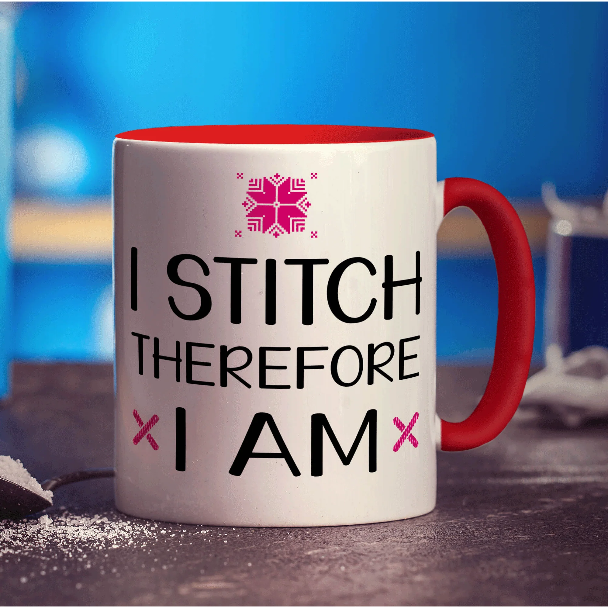 I Stitch Therefore I am Mug - Image 11