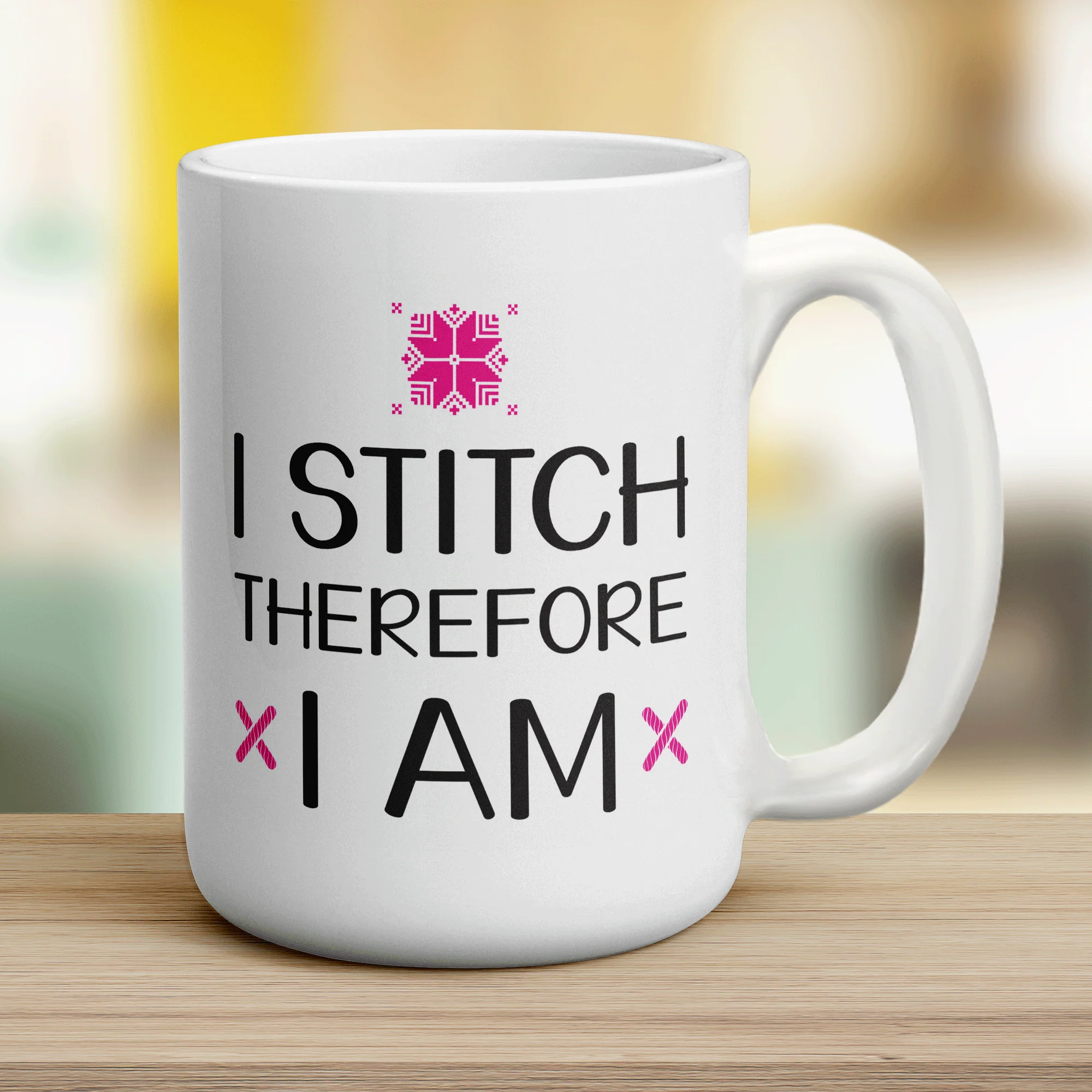 I Stitch Therefore I am Mug - Image 12