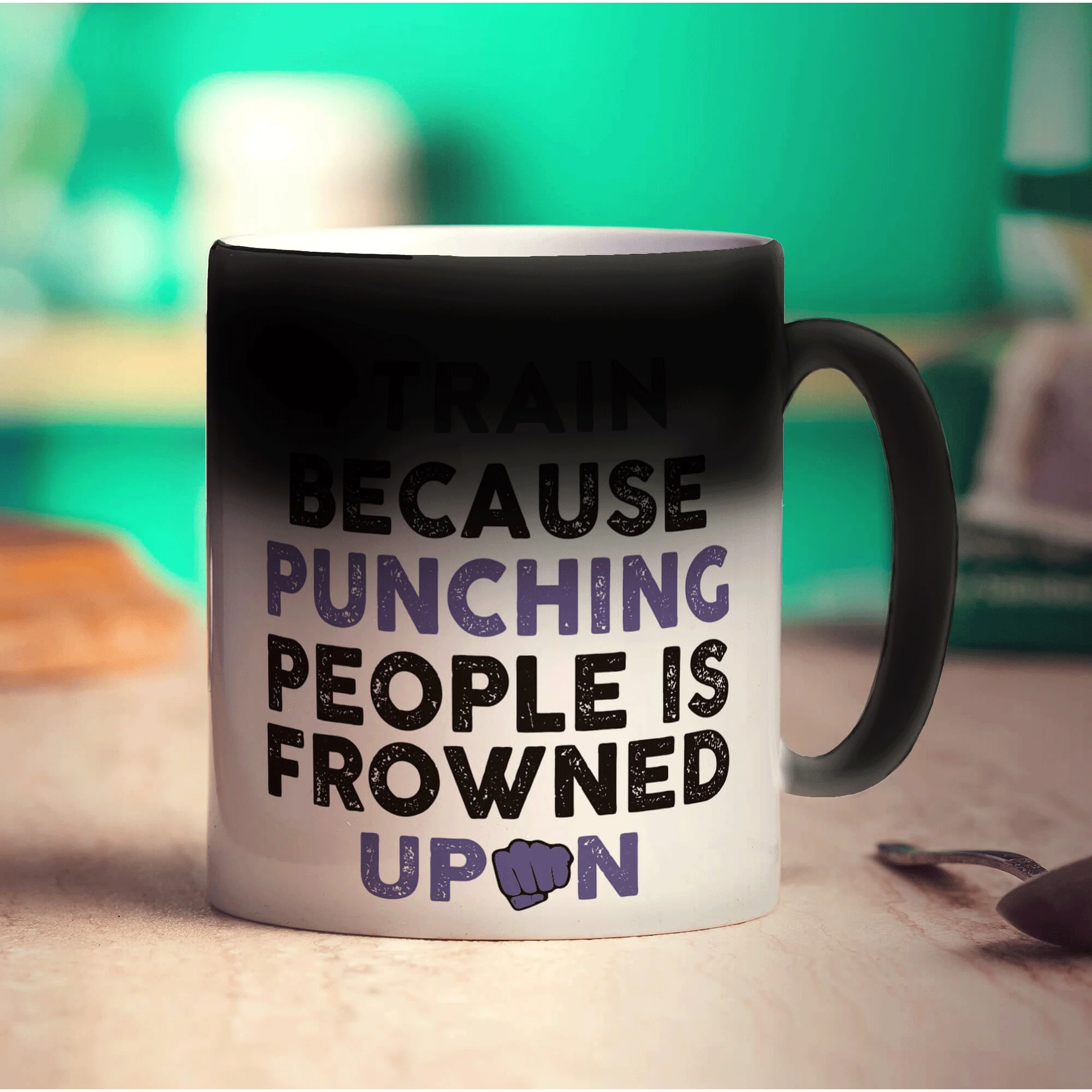 I Train Because Punching People is Frowned Upon Mug - Image 6