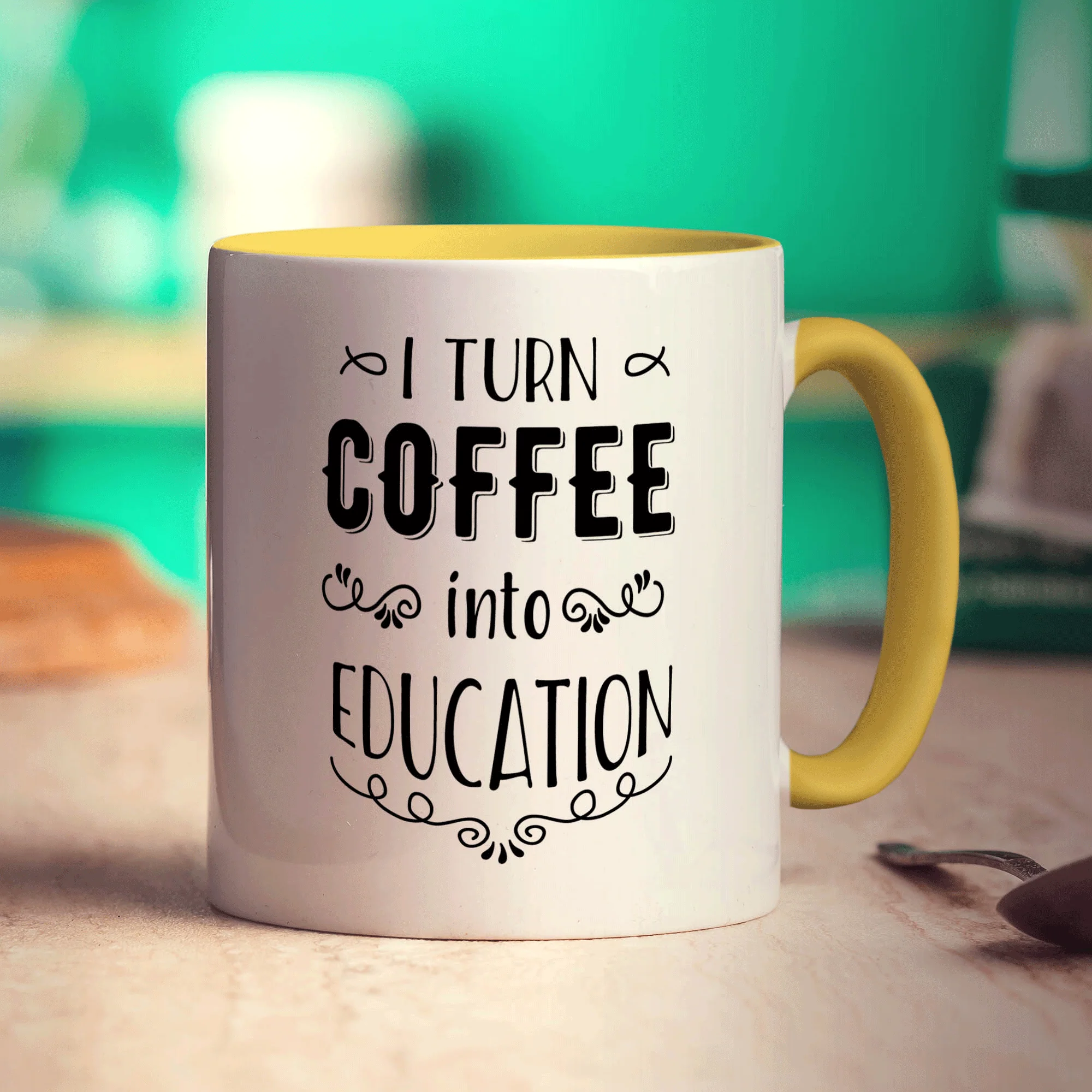 I Turn Coffee into Education Mug - Image 5