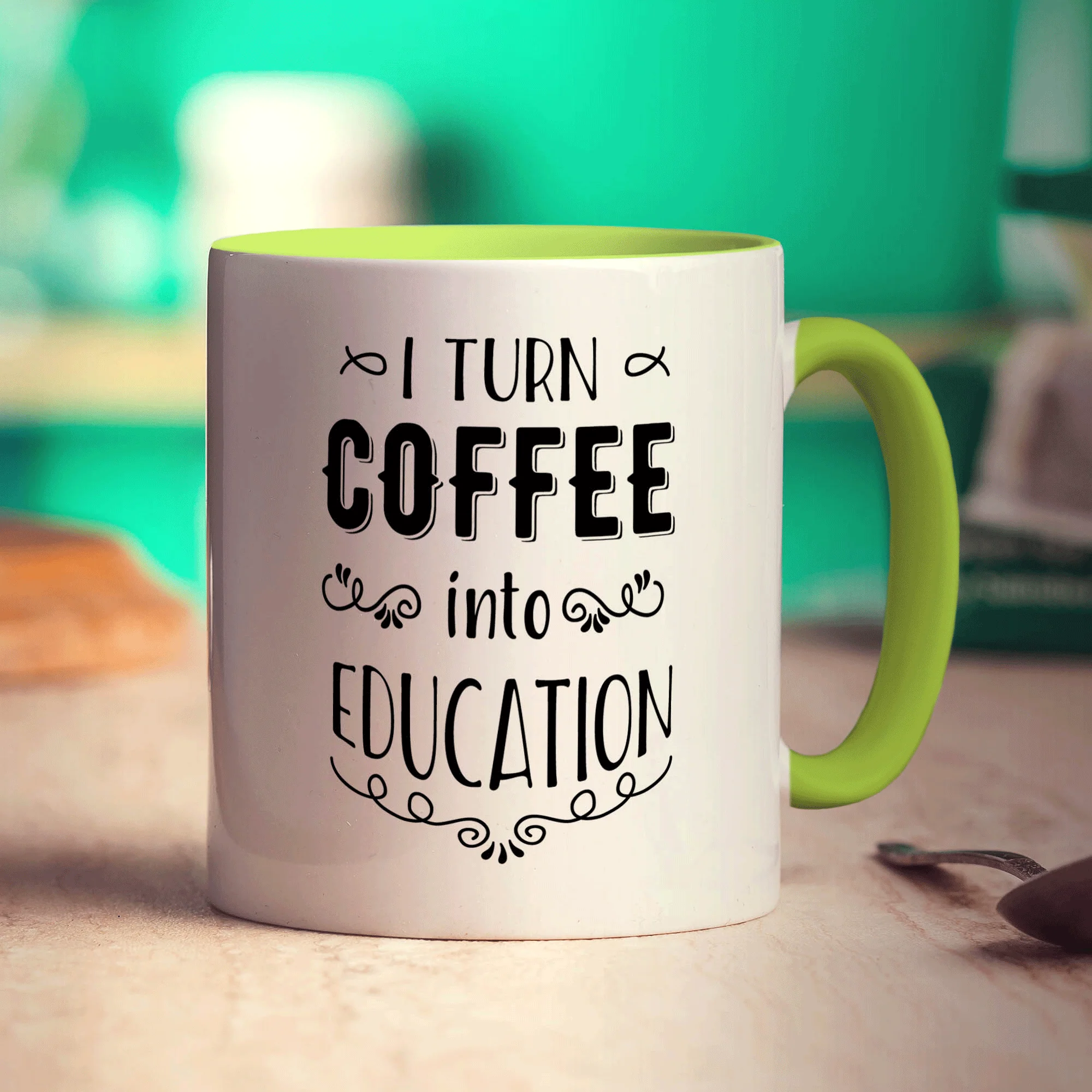 I Turn Coffee into Education Mug - Image 7