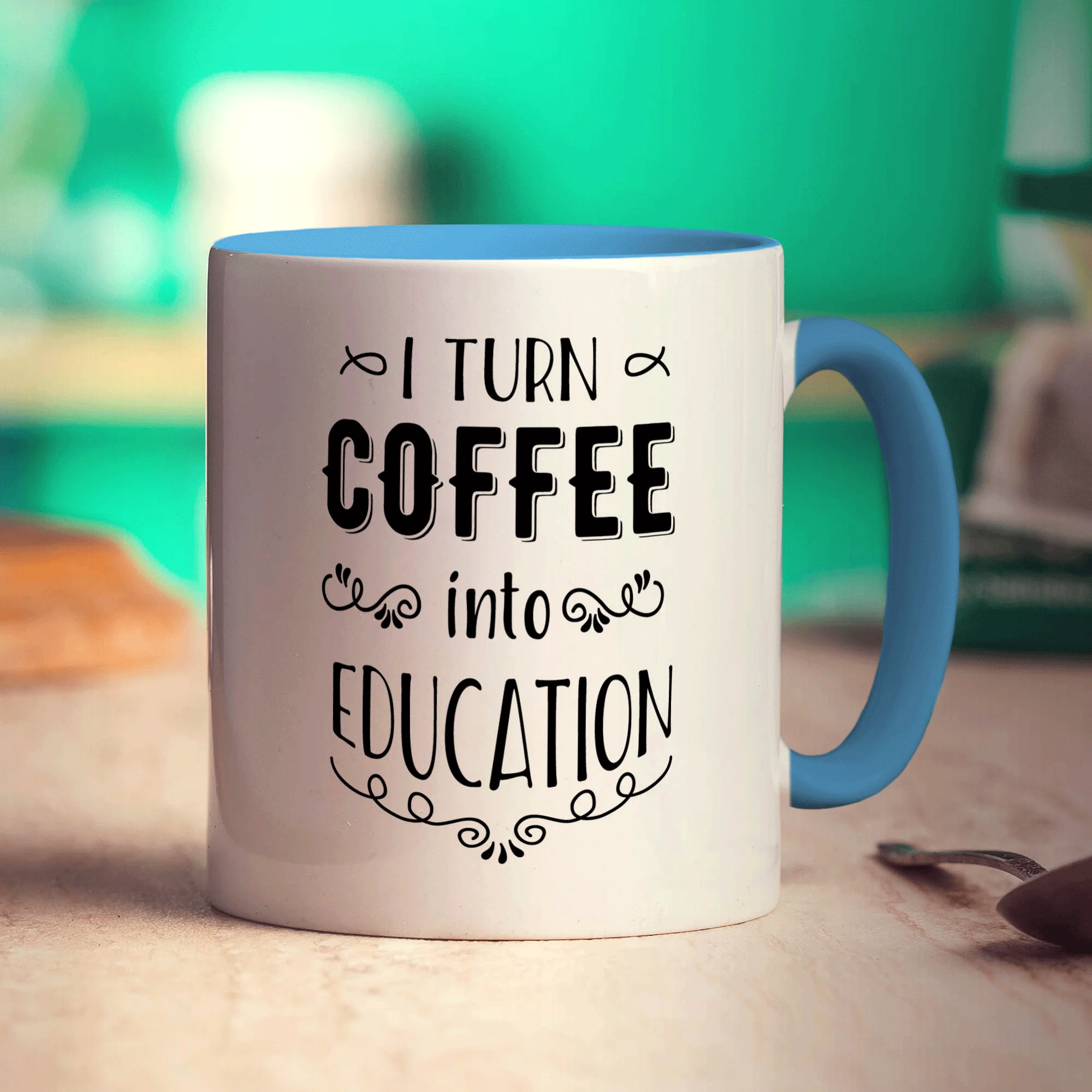I Turn Coffee into Education Mug - Image 8