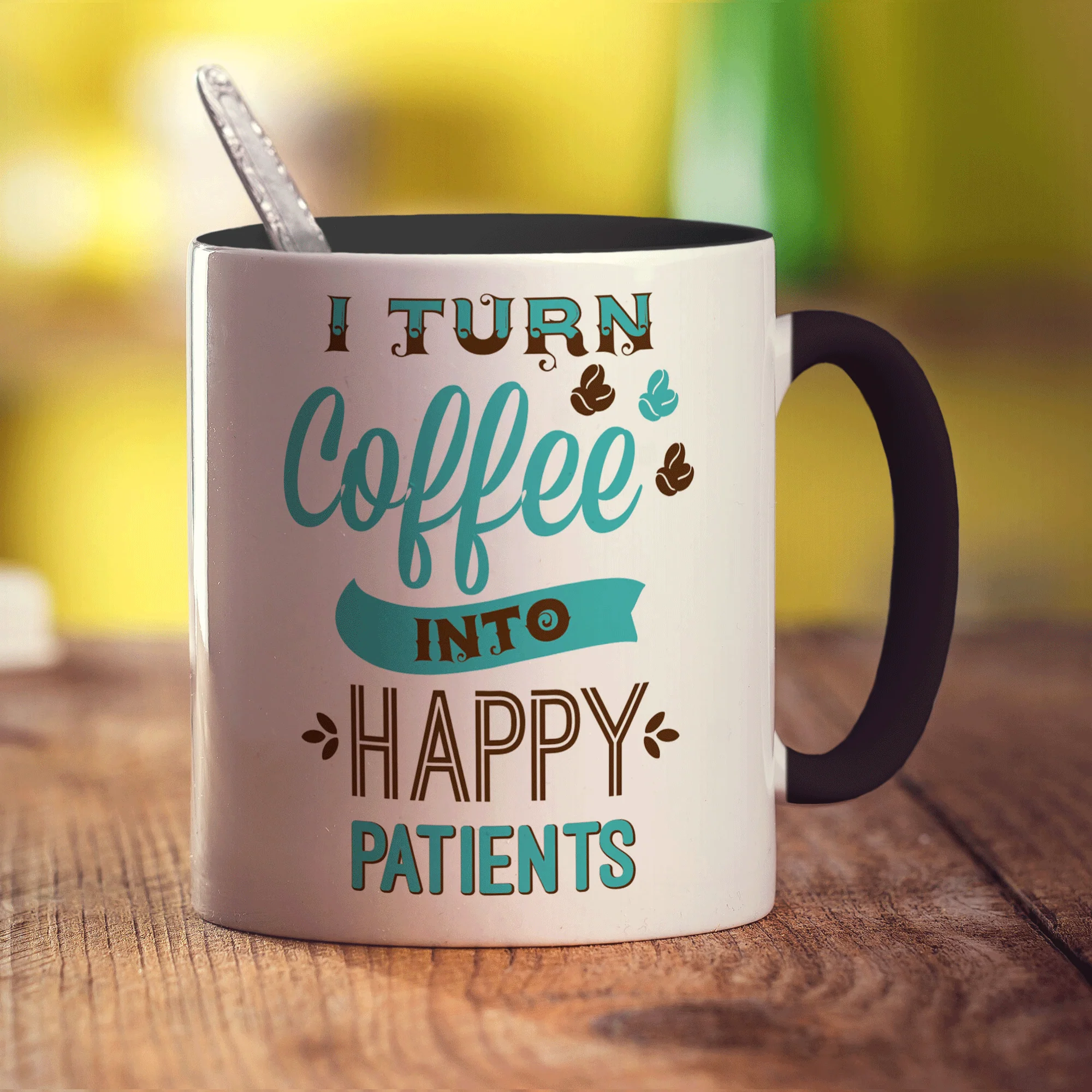 I Turn Coffee into Happy Patients Mug - Image 10