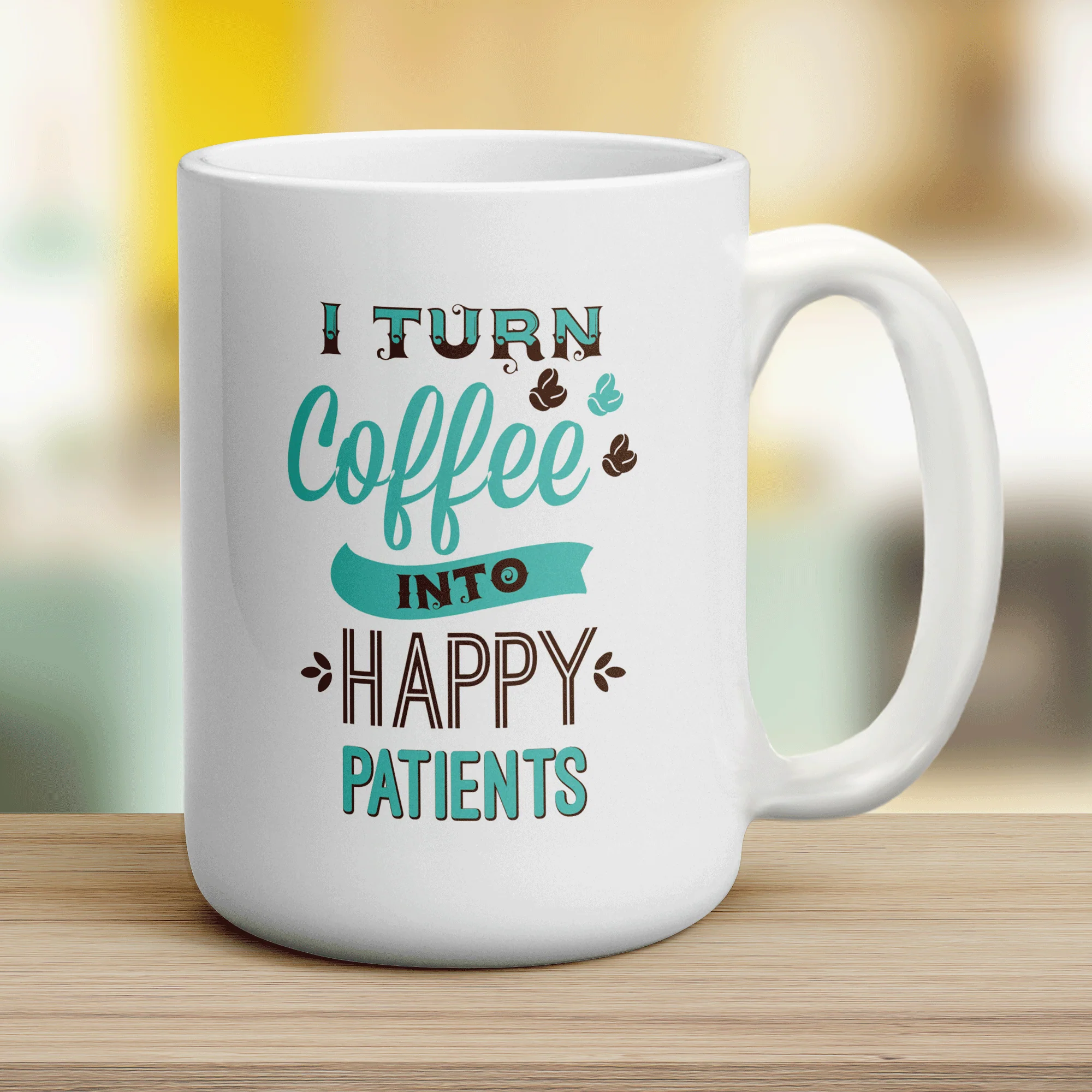 I Turn Coffee into Happy Patients Mug - Image 12