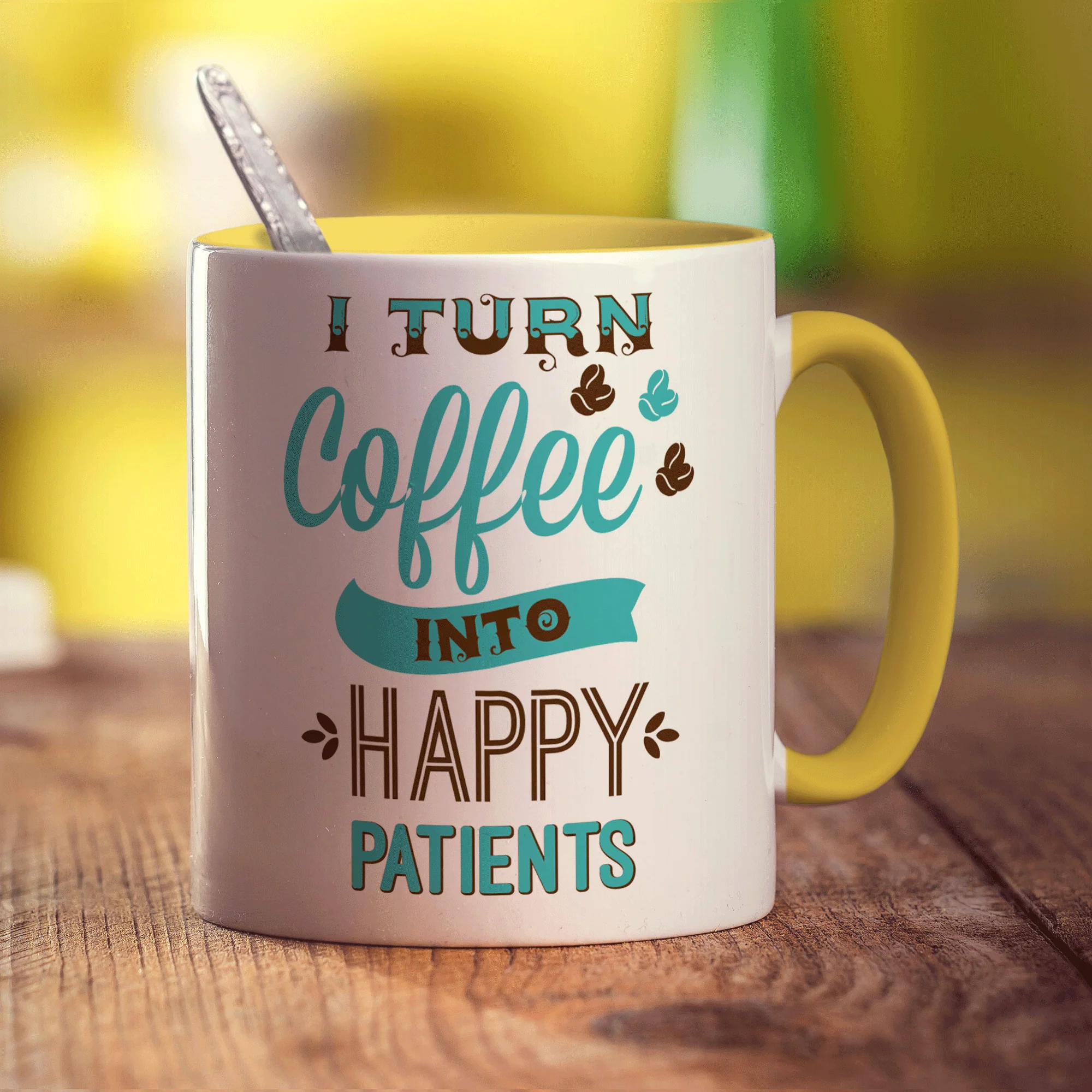 I Turn Coffee into Happy Patients Mug - Image 5