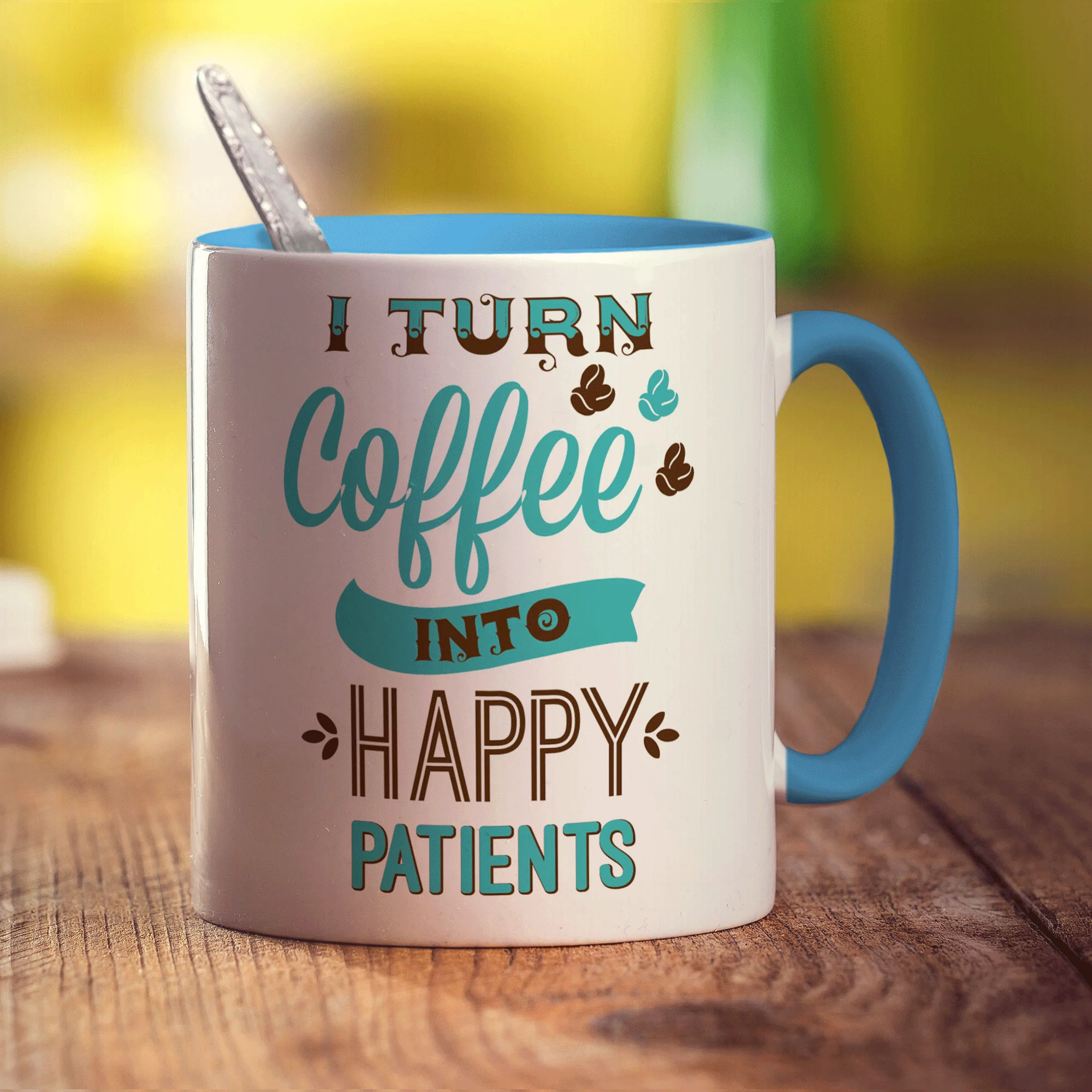 I Turn Coffee into Happy Patients Mug - Image 8