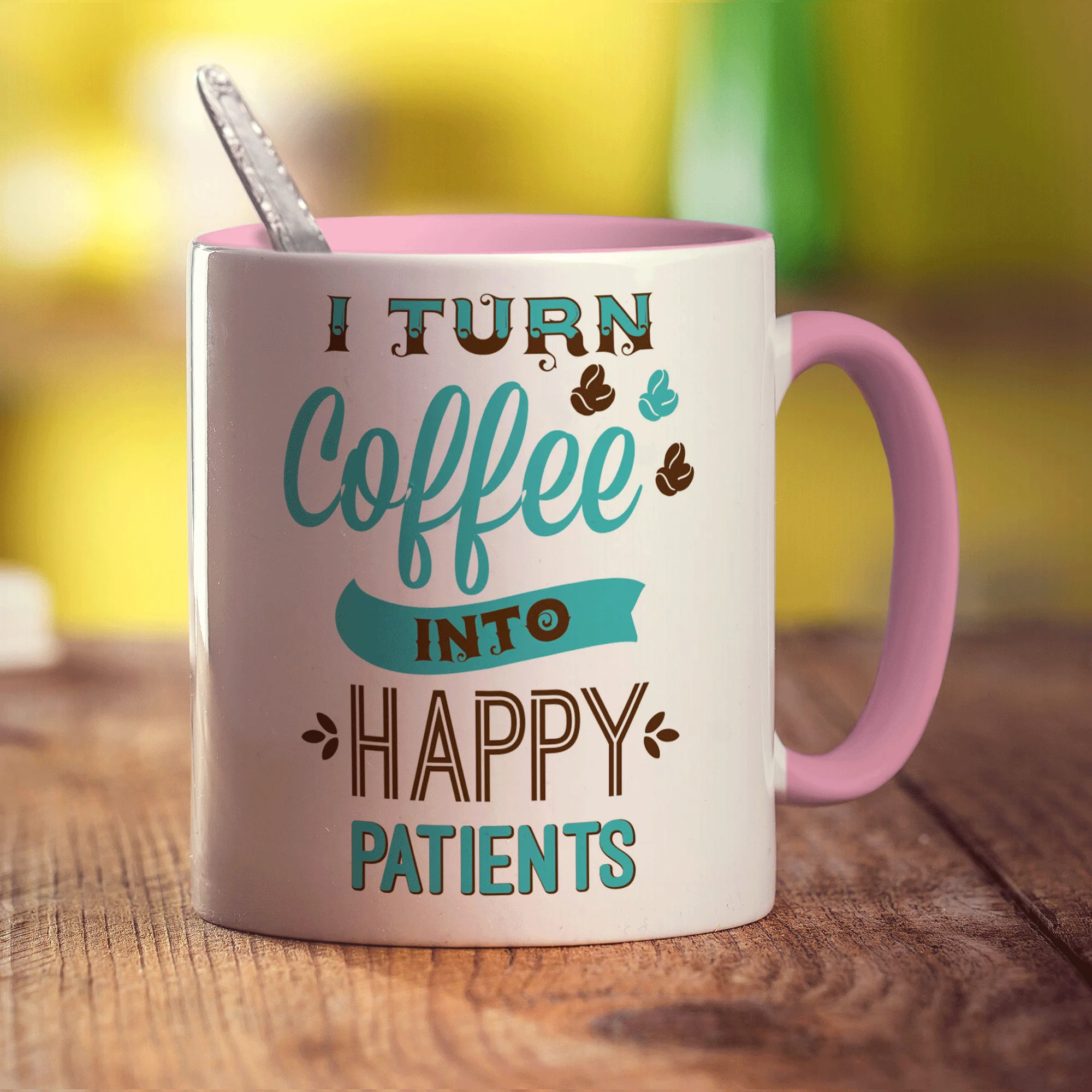 I Turn Coffee into Happy Patients Mug - Image 9
