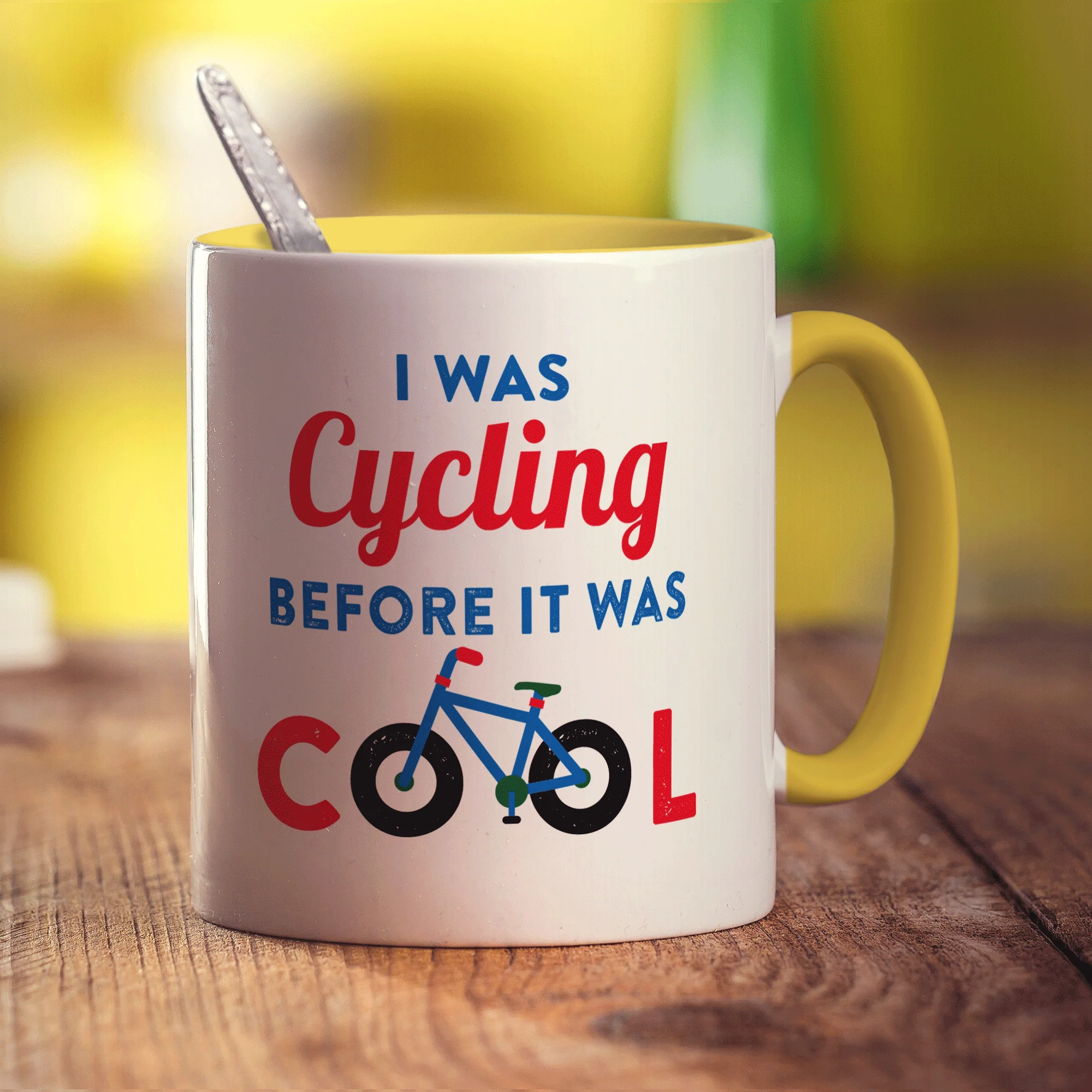 I Was Cycling Before it Was Cool Photo Mug - Image 5